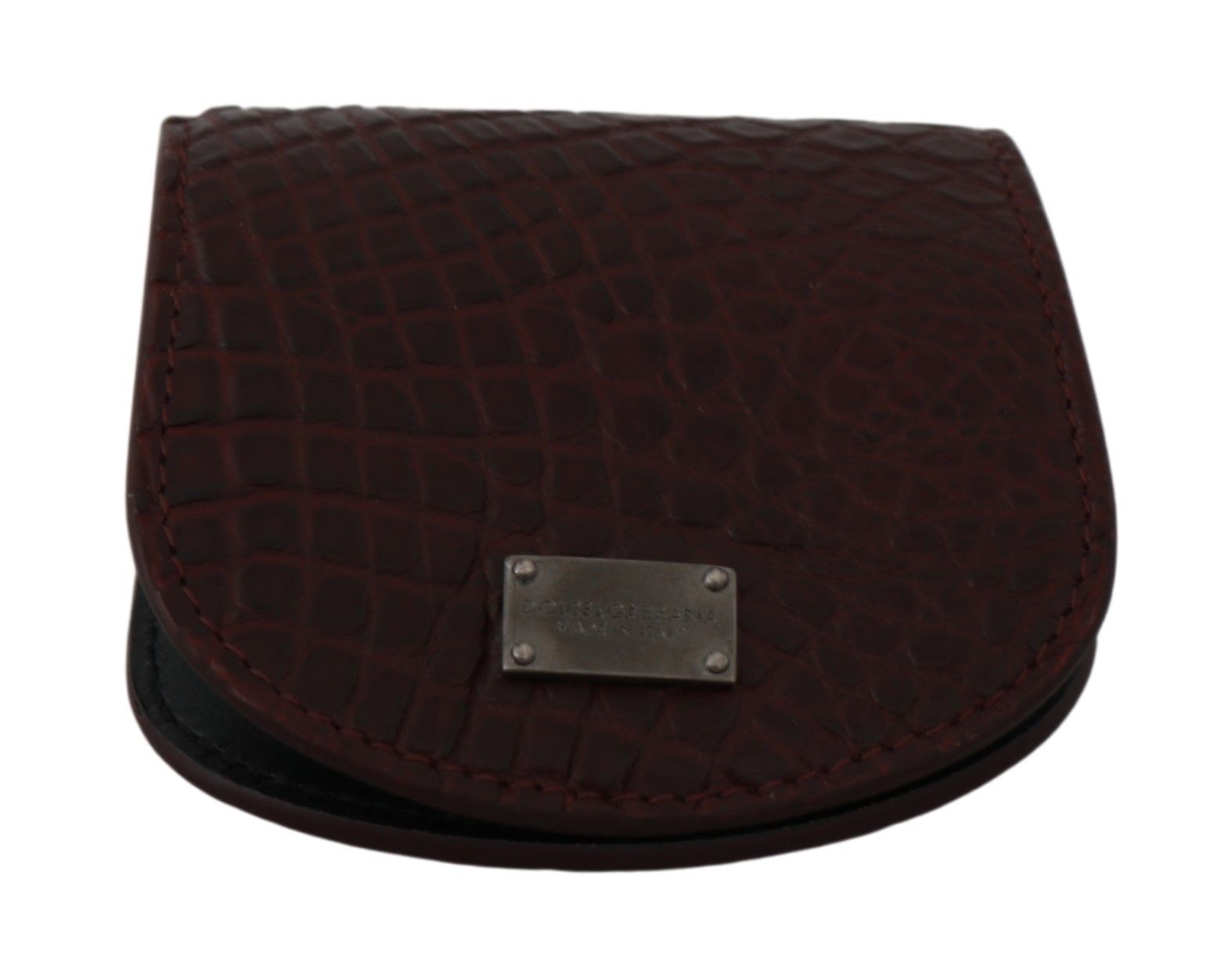 Dolce & Gabbana Brown Exotic Skin Pocket Condom Case Holder