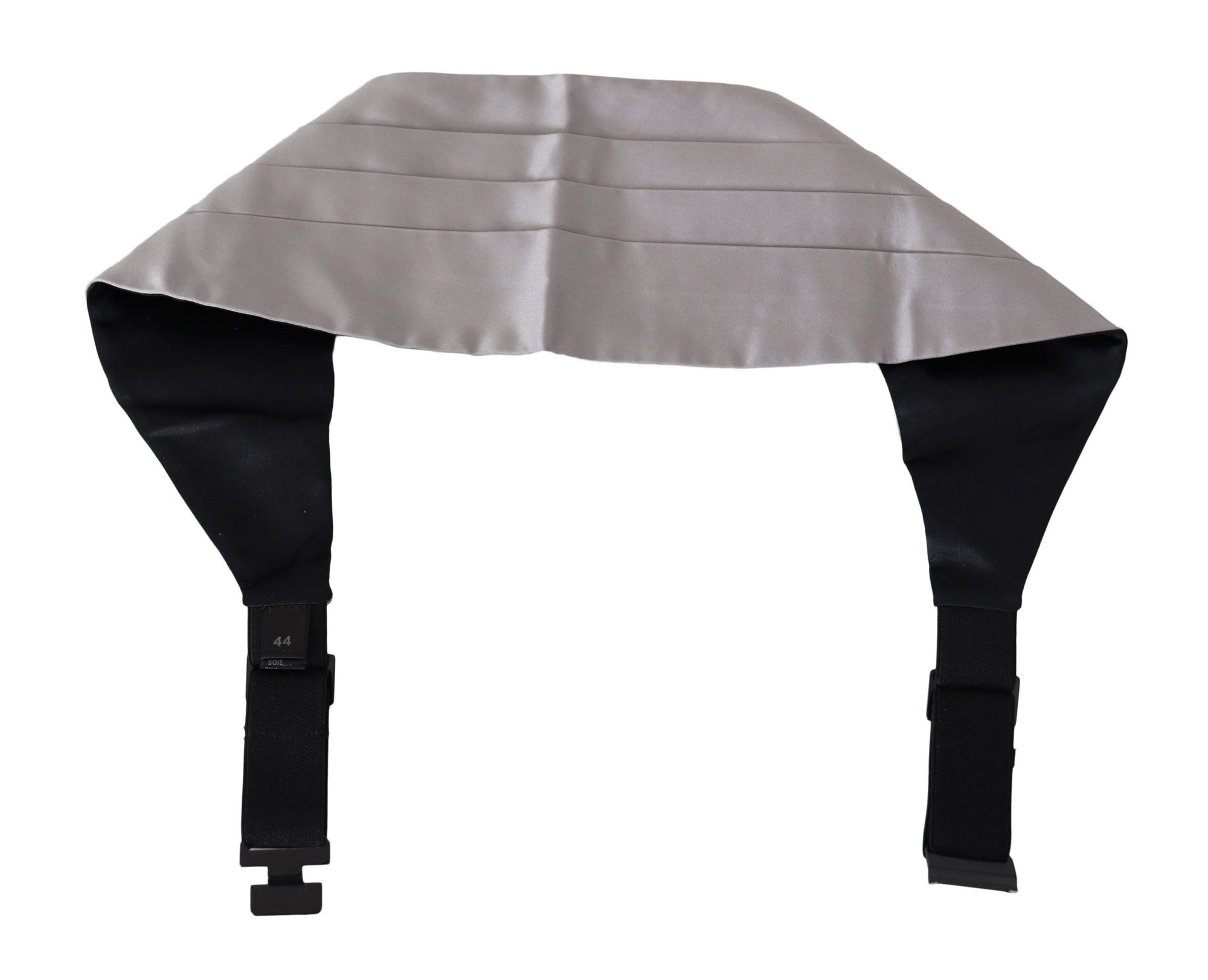 Dolce & Gabbana Gray Men Waist Belt 100% Silk Cummerbund - Maison Luxe