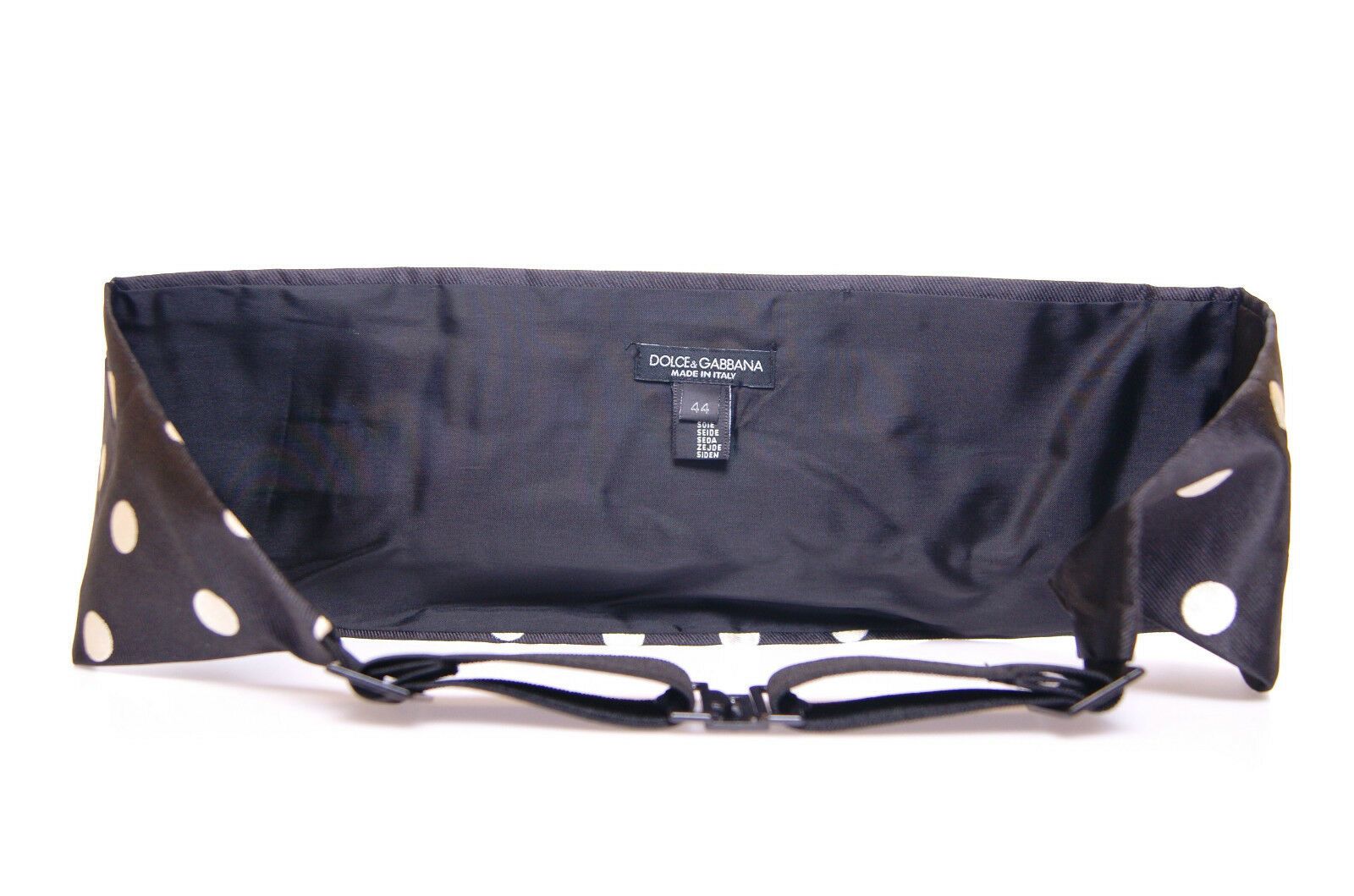 Dolce & Gabbana Black Waist Smoking Tuxedo Cummerbund Belt - Maison Luxe