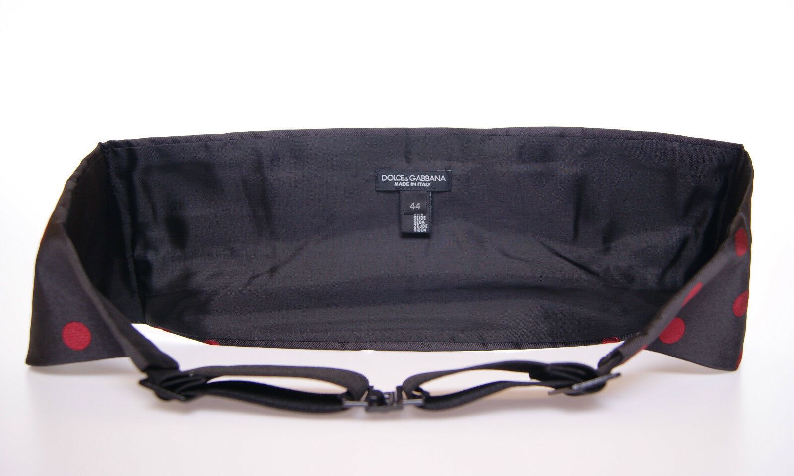 Dolce & Gabbana Black Waist Smoking Tuxedo Cummerbund Belt - Maison Luxe