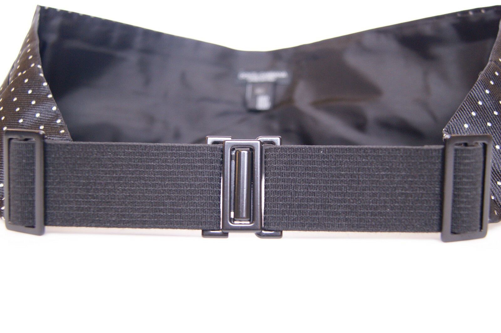 Dolce & Gabbana Black Waist Smoking Tuxedo Cummerbund Belt - Maison Luxe