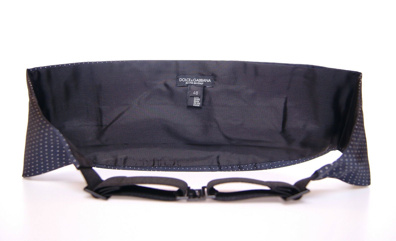 Dolce & Gabbana Blue Waist Smoking Tuxedo Cummerbund Belt - Maison Luxe