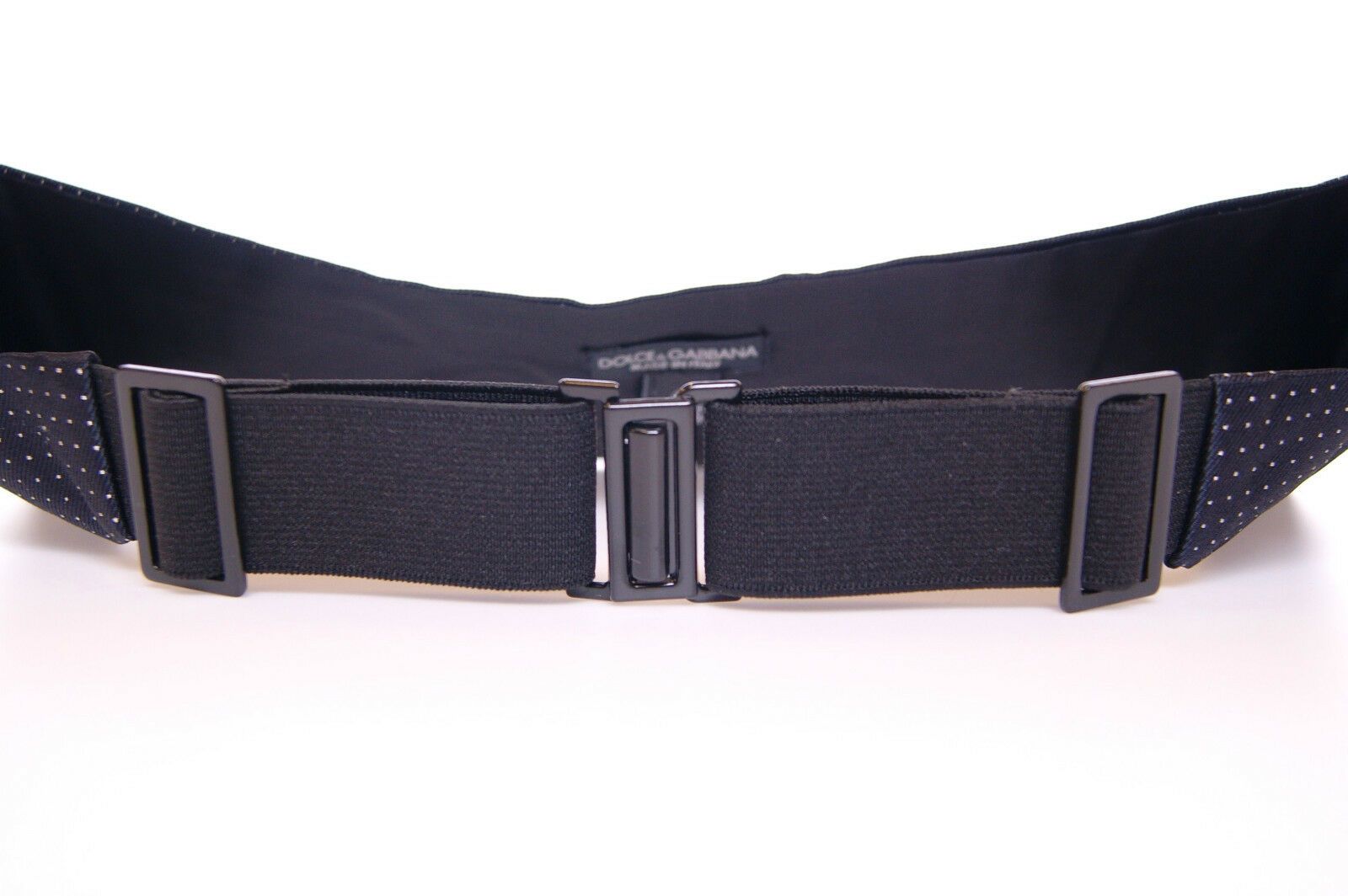 Dolce & Gabbana Blue Waist Smoking Tuxedo Cummerbund Belt - Maison Luxe