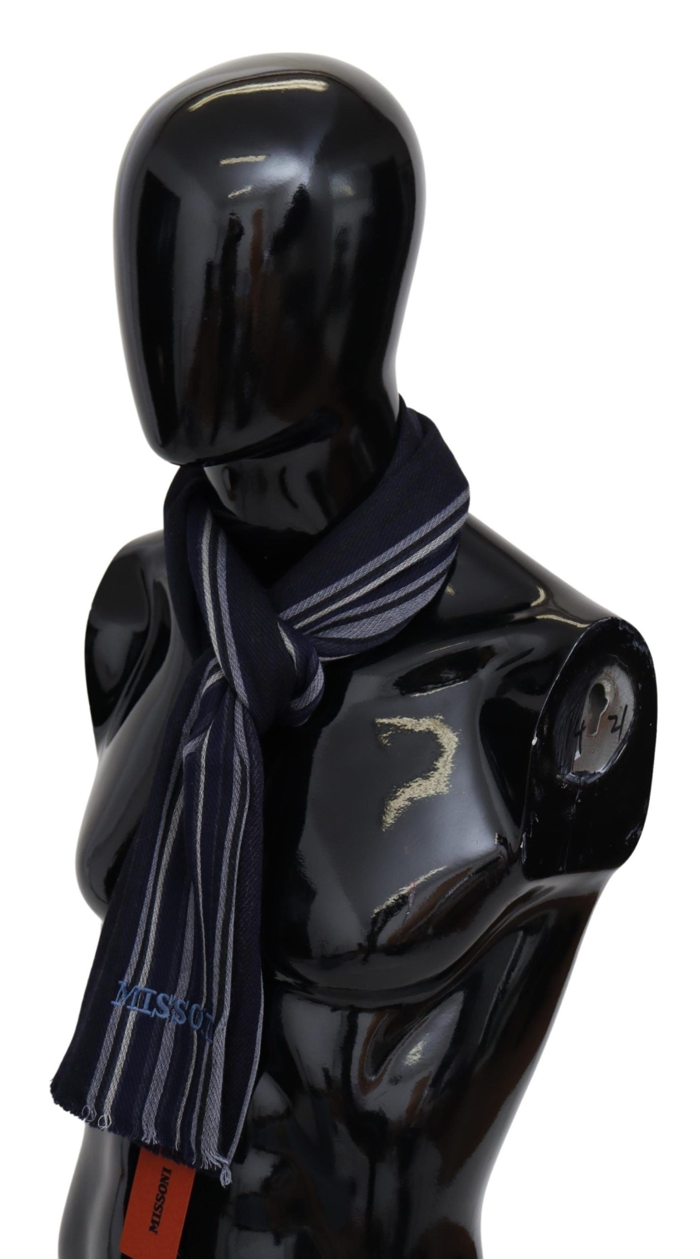 Missoni Multicolor Wool Striped Unisex Wrap Fringes Shawl - Maison Luxe