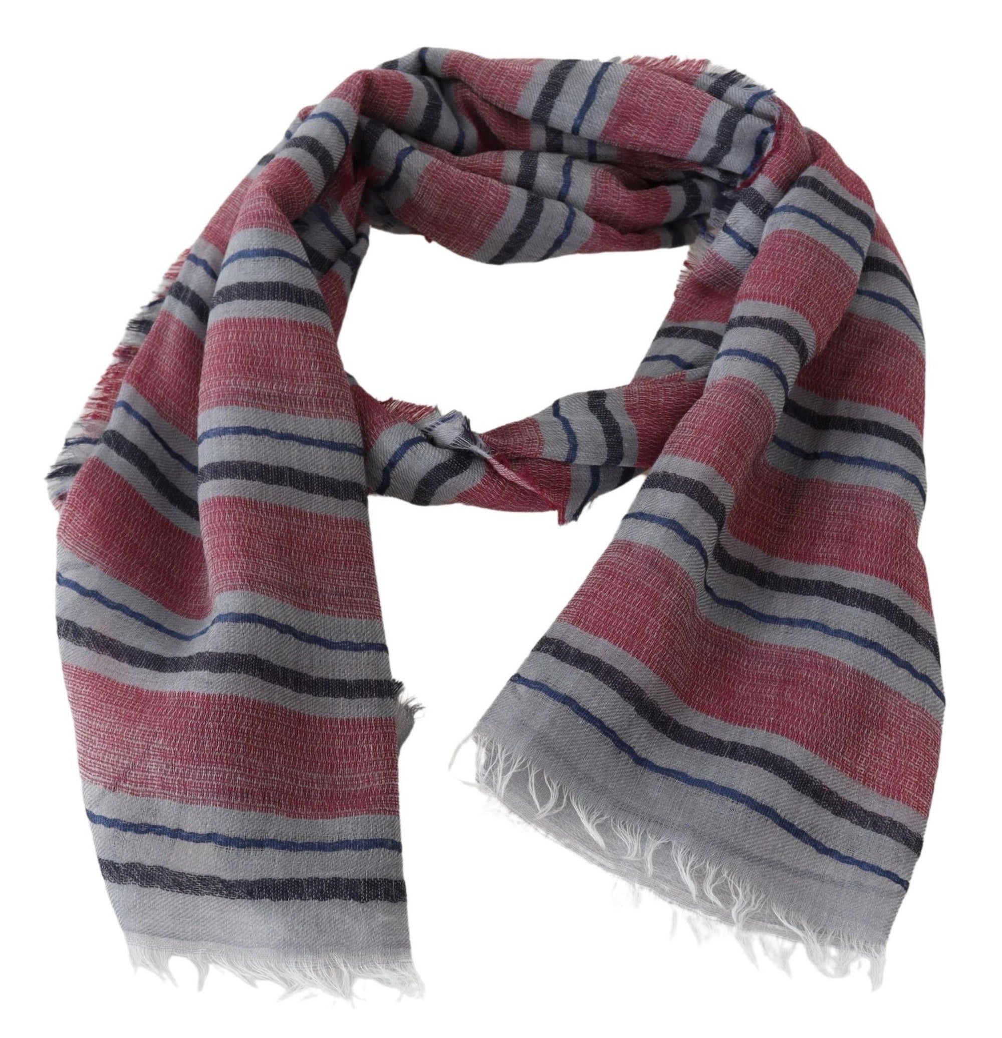 Missoni Multicolor Striped Wool Blend Unisex Neck Wrap Scarf - Maison Luxe