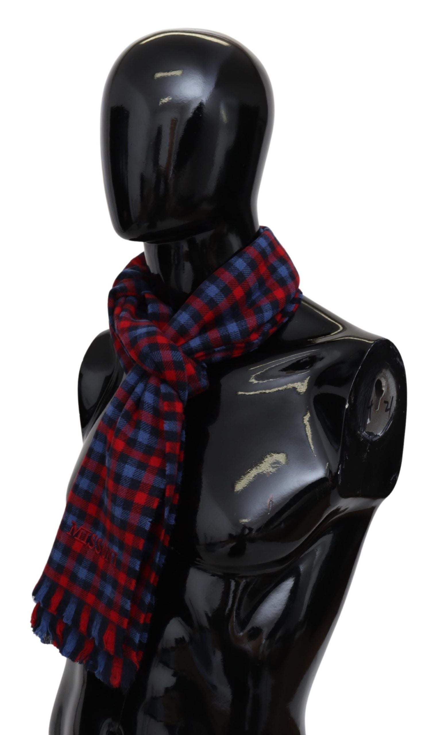 Missoni Multicolor Check Wool Unisex Neck Wrap Shawl - Maison Luxe