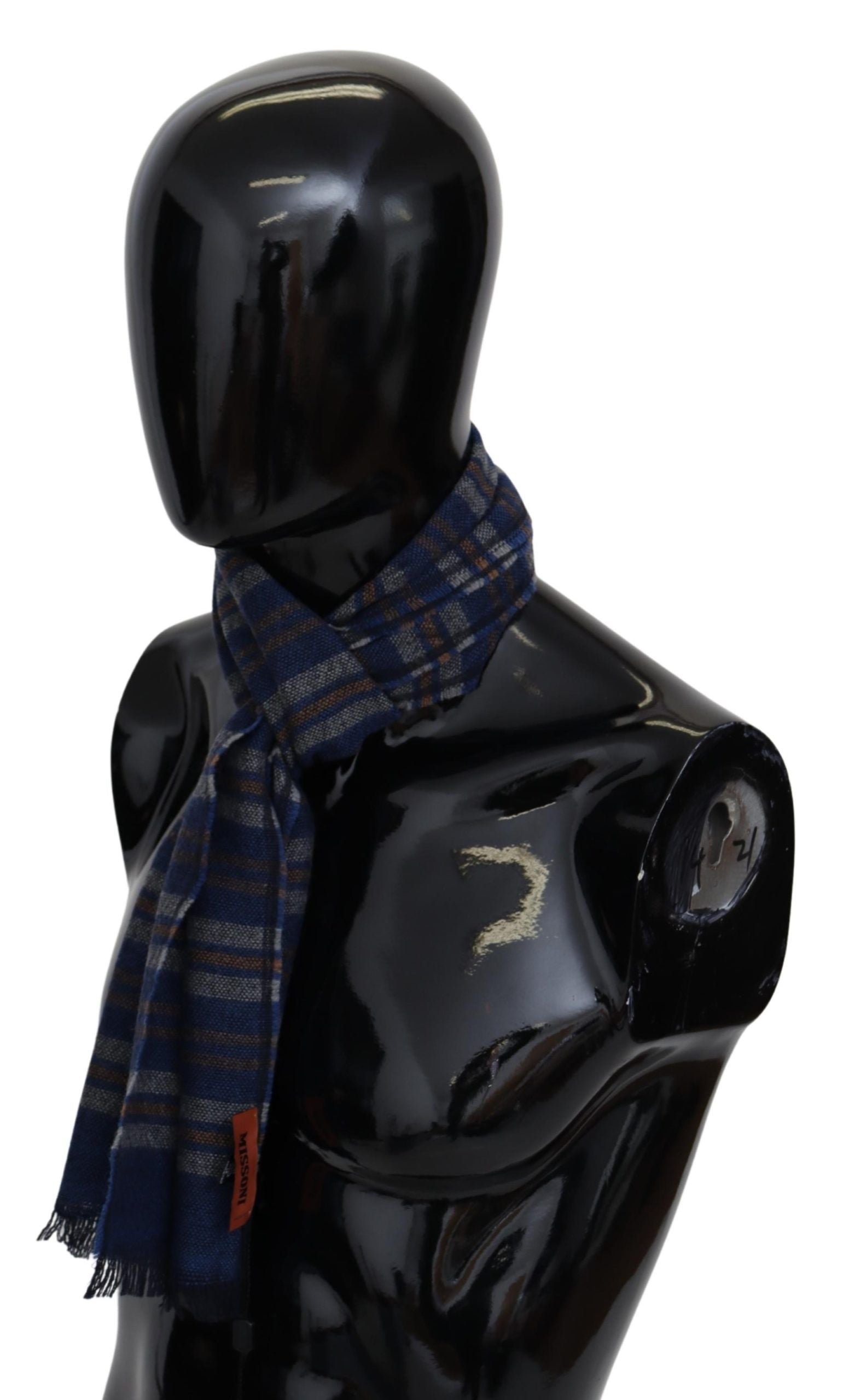 Missoni Multicolor Wool Striped Unisex Neck Wrap Shawl - Maison Luxe