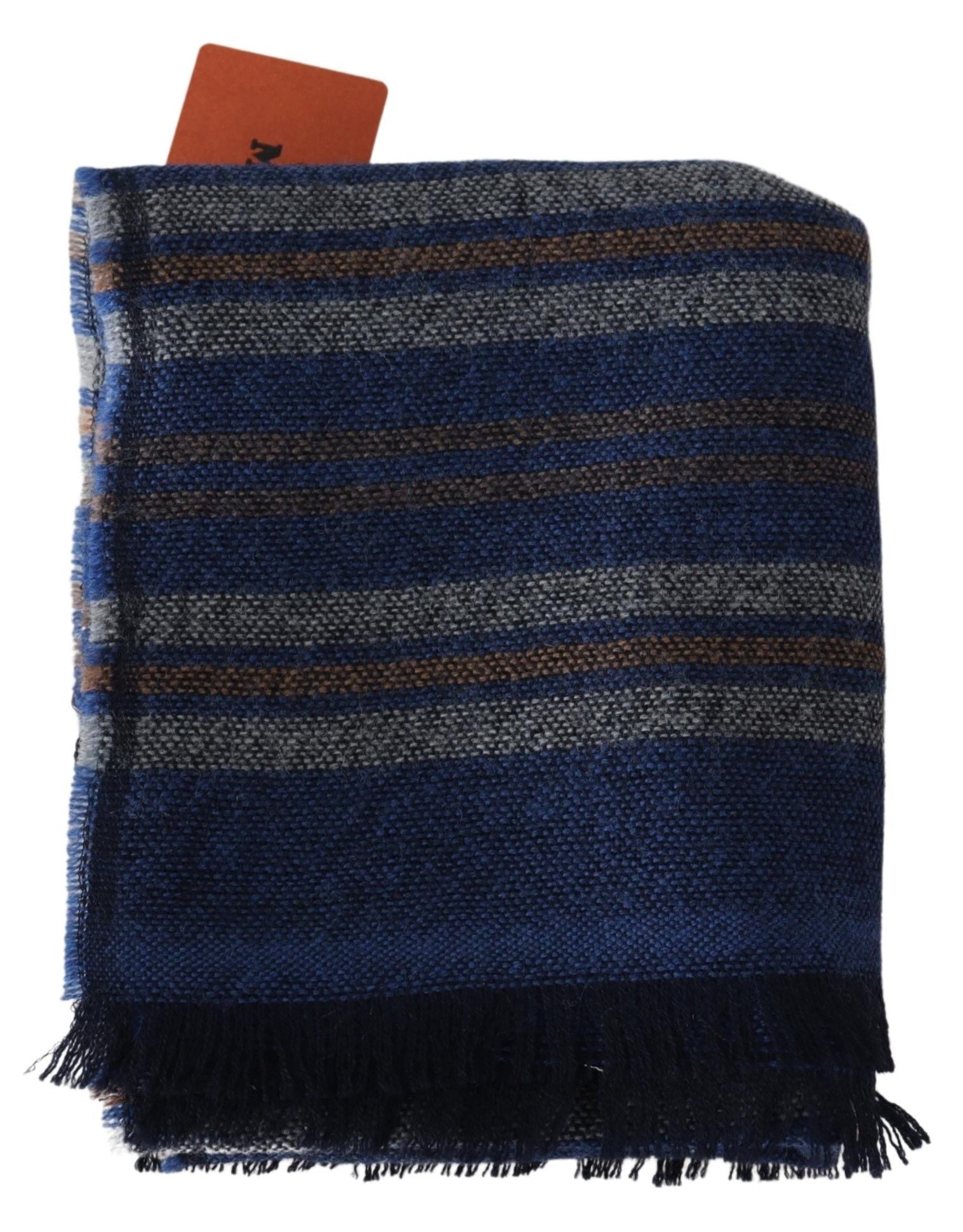 Missoni Multicolor Wool Striped Unisex Neck Wrap Shawl - Maison Luxe