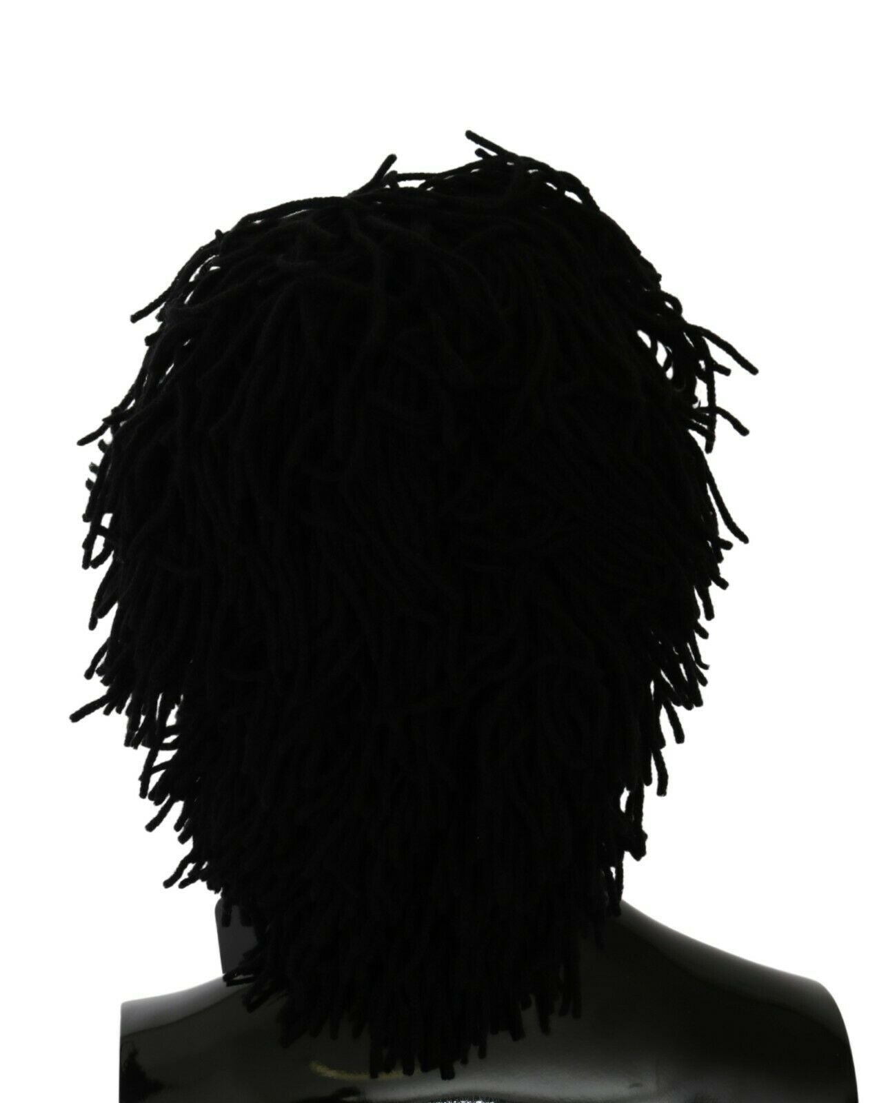 Dolce & Gabbana Black White Knitted Cashmere Animal Design Hat - Maison Luxe