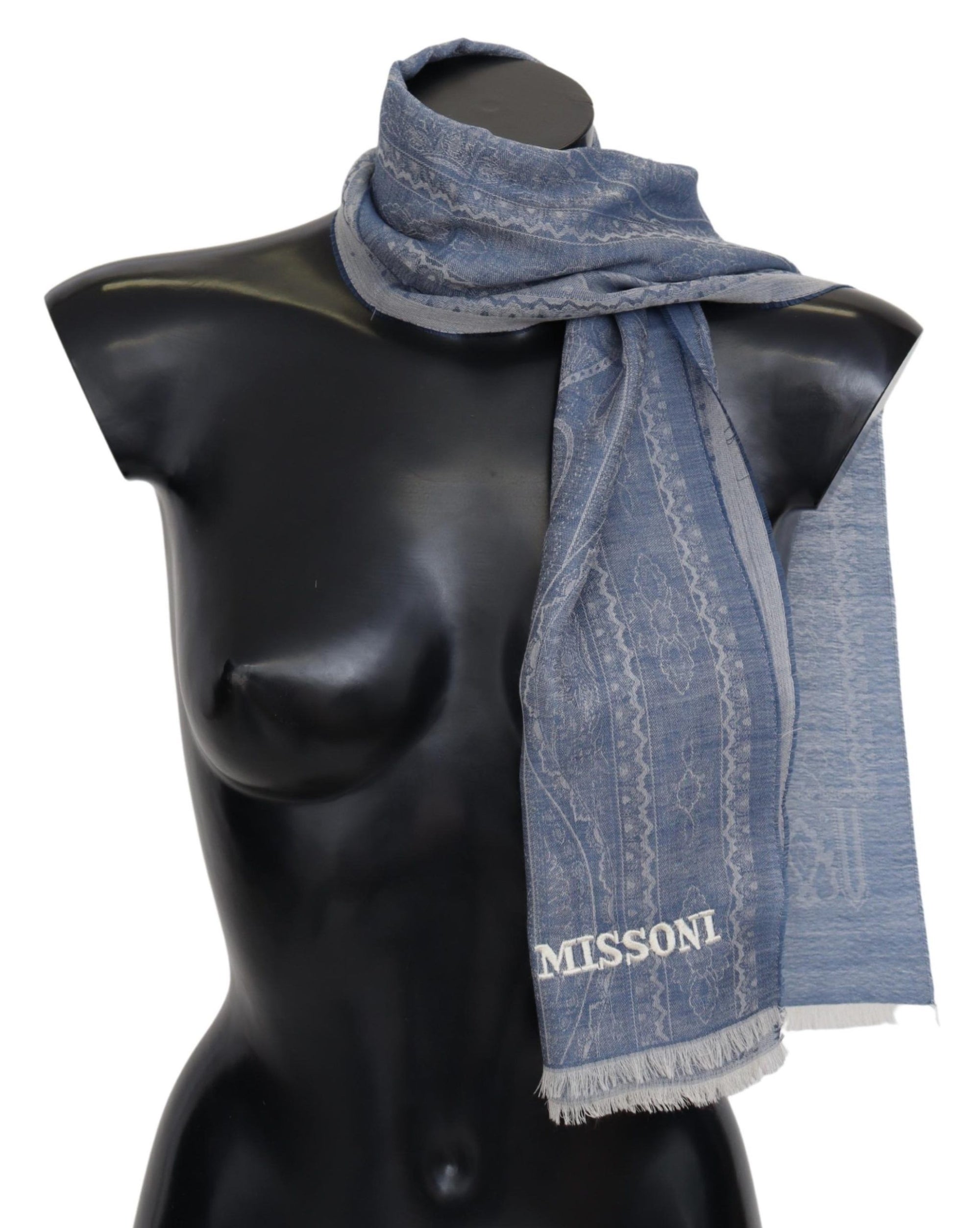 Missoni Elegant Cashmere Patterned Scarf - Maison Luxe