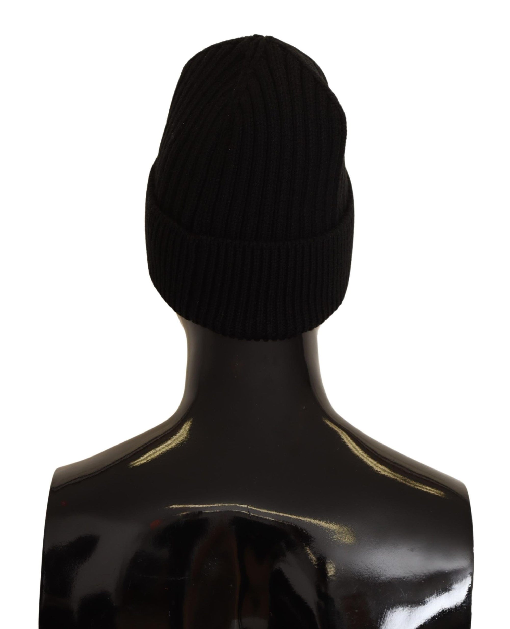 Dolce & Gabbana Black Wool Knit Women Winter Hat - Maison Luxe