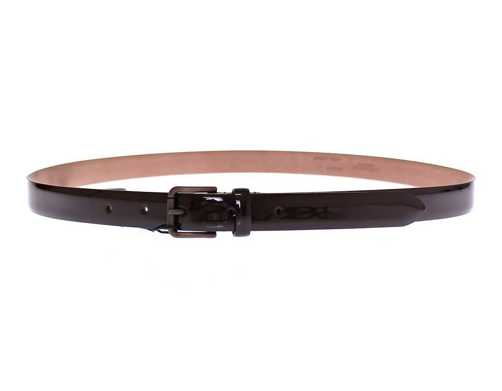 Dolce & Gabbana Brown Leather Logo Belt Cintura Belt - Maison Luxe