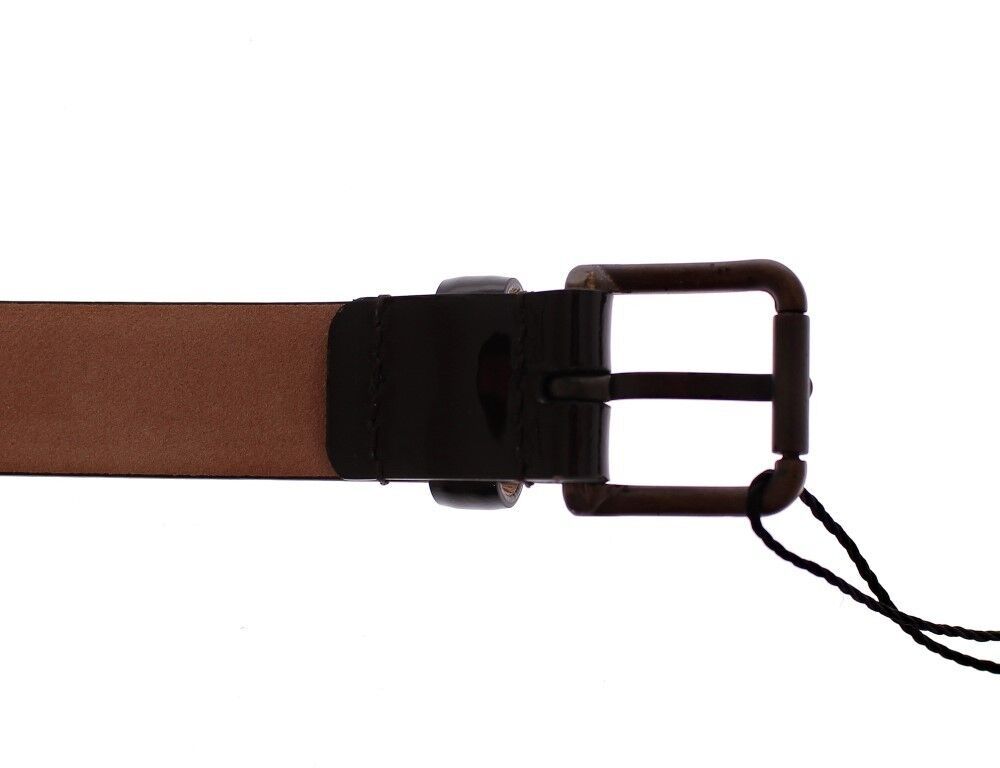 Dolce & Gabbana Brown Leather Logo Belt Cintura Belt - Maison Luxe