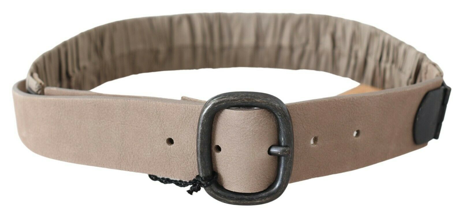 GF Ferre Brown Solid Leather Waist Metal Buckle Belt - Maison Luxe