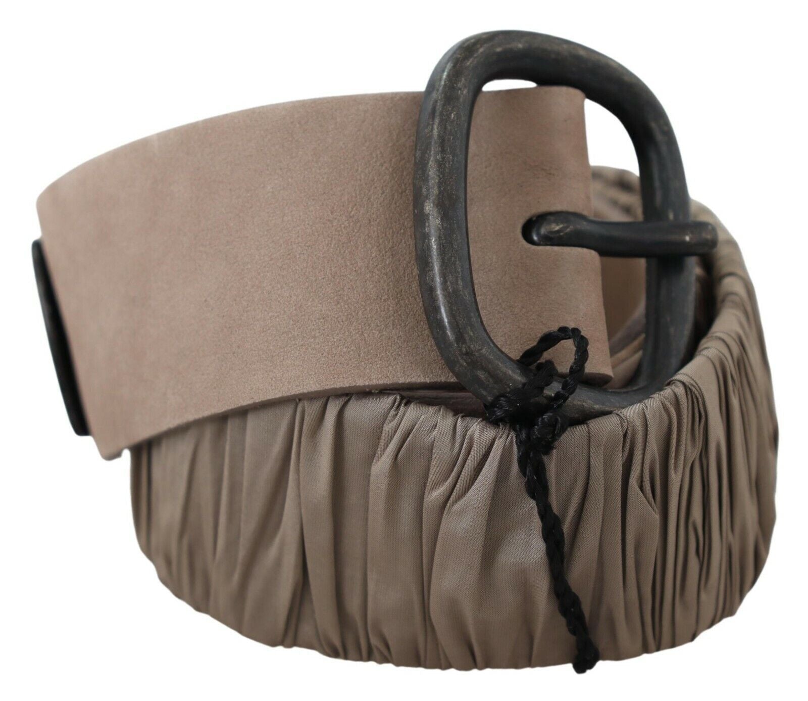 GF Ferre Brown Solid Leather Waist Metal Buckle Belt - Maison Luxe