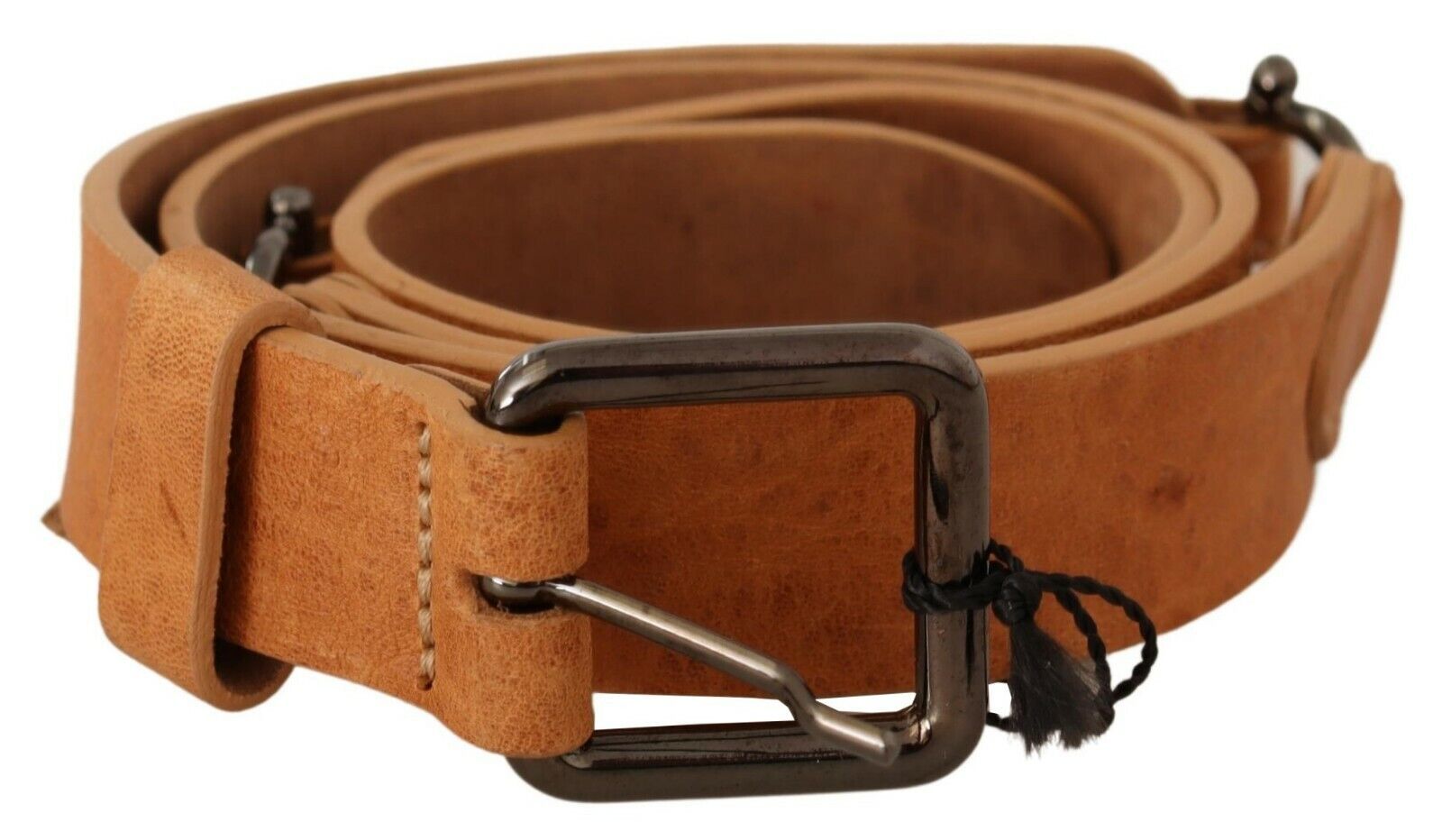 Costume National Light Brown Buckle Waist Belt - Maison Luxe