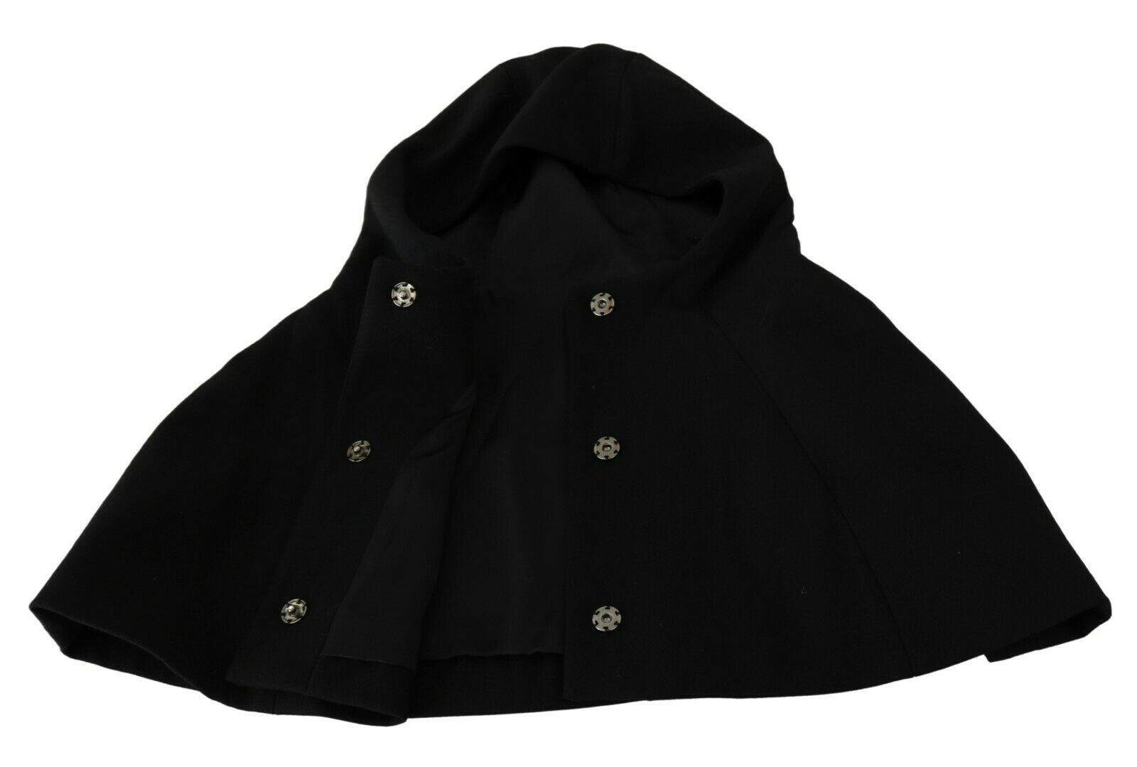 Dolce & Gabbana Black Wool Whole Head Hooded Scarf Hat - Maison Luxe