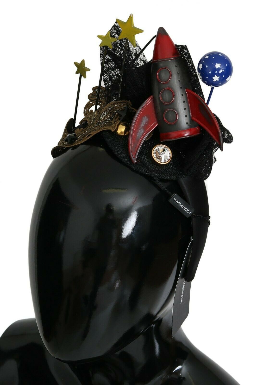 Dolce & Gabbana Rocket Crystal Stars Tiara Diadem Headband - Maison Luxe