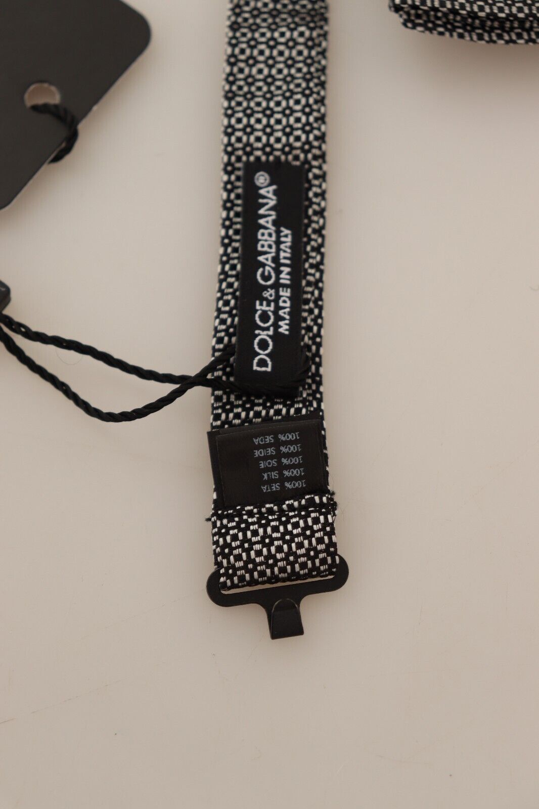 Dolce & Gabbana Multicolor Patterned Adjustable Neck Papillon Bow Tie - Maison Luxe