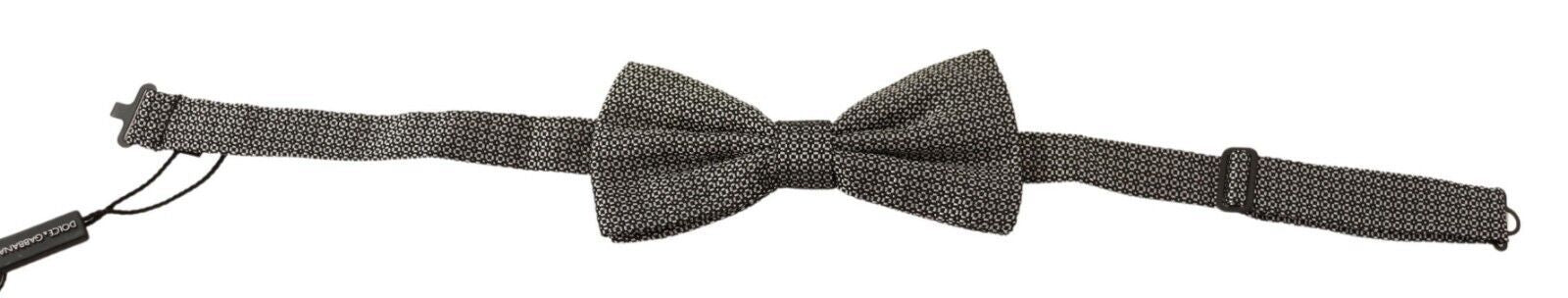 Dolce & Gabbana Multicolor Patterned Adjustable Neck Papillon Bow Tie - Maison Luxe