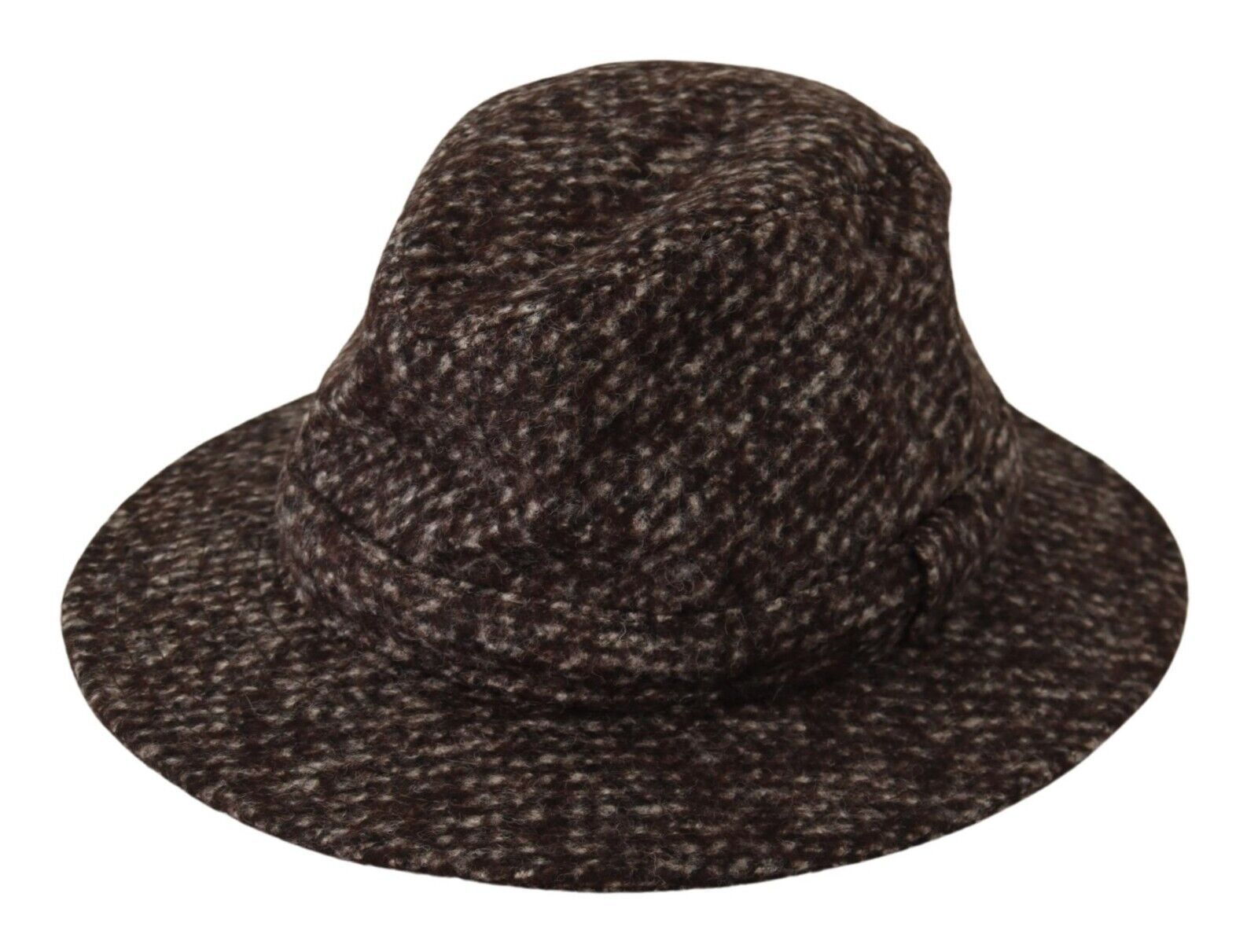 Dolce & Gabbana Gray Melange Blended Textured Tweed Hat - Maison Luxe