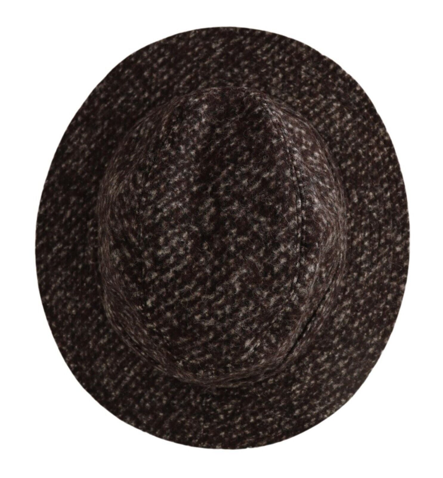 Dolce & Gabbana Gray Melange Blended Textured Tweed Hat - Maison Luxe