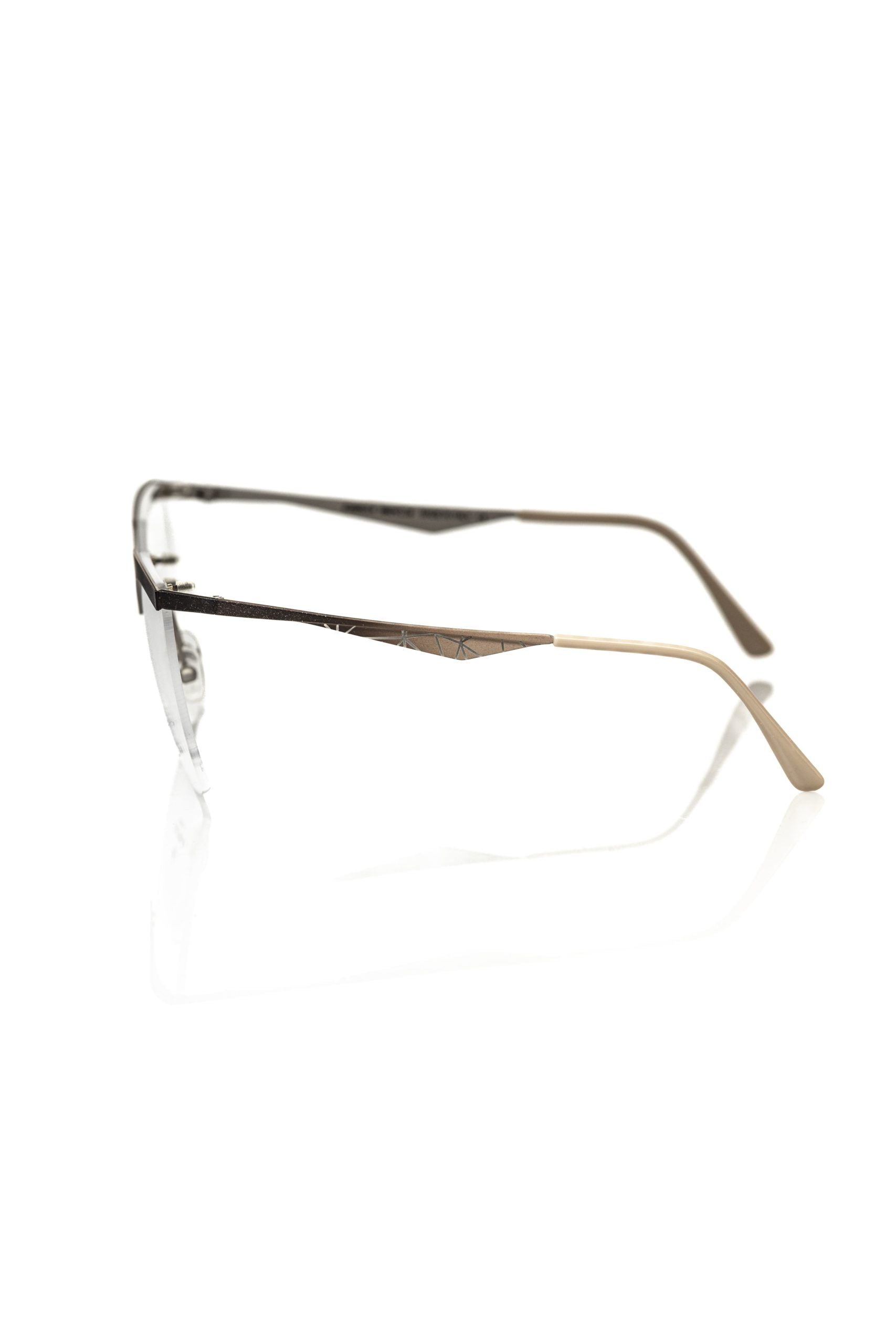 Frankie Morello Gold Metallic Women's Eyeglass Frame
