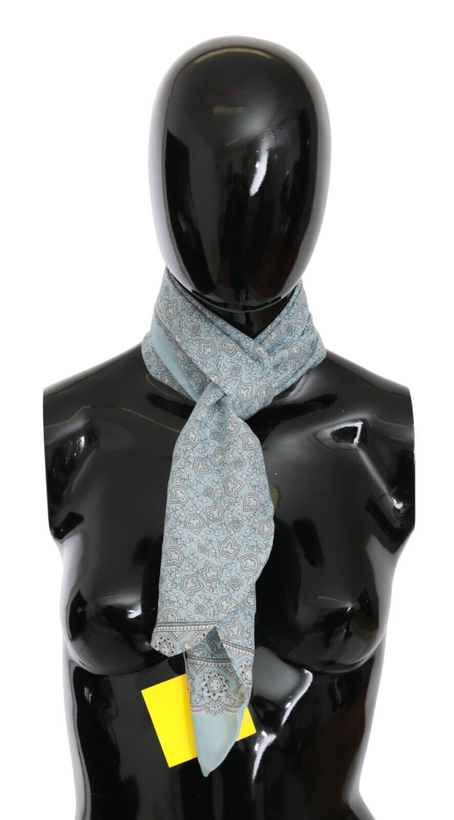Ermanno Scervino Light Blue Bandana Wrap Shawl Foulard Scarf - Maison Luxe