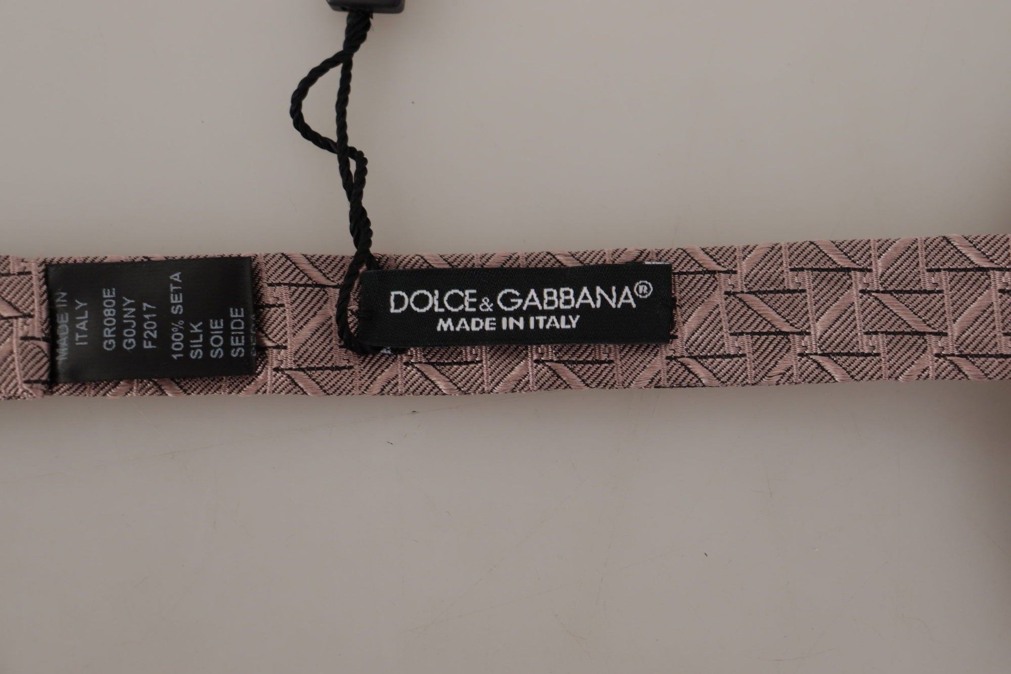 Dolce & Gabbana Gray Fantasy Print Adjustable Neck Papillon Bow Tie - Maison Luxe