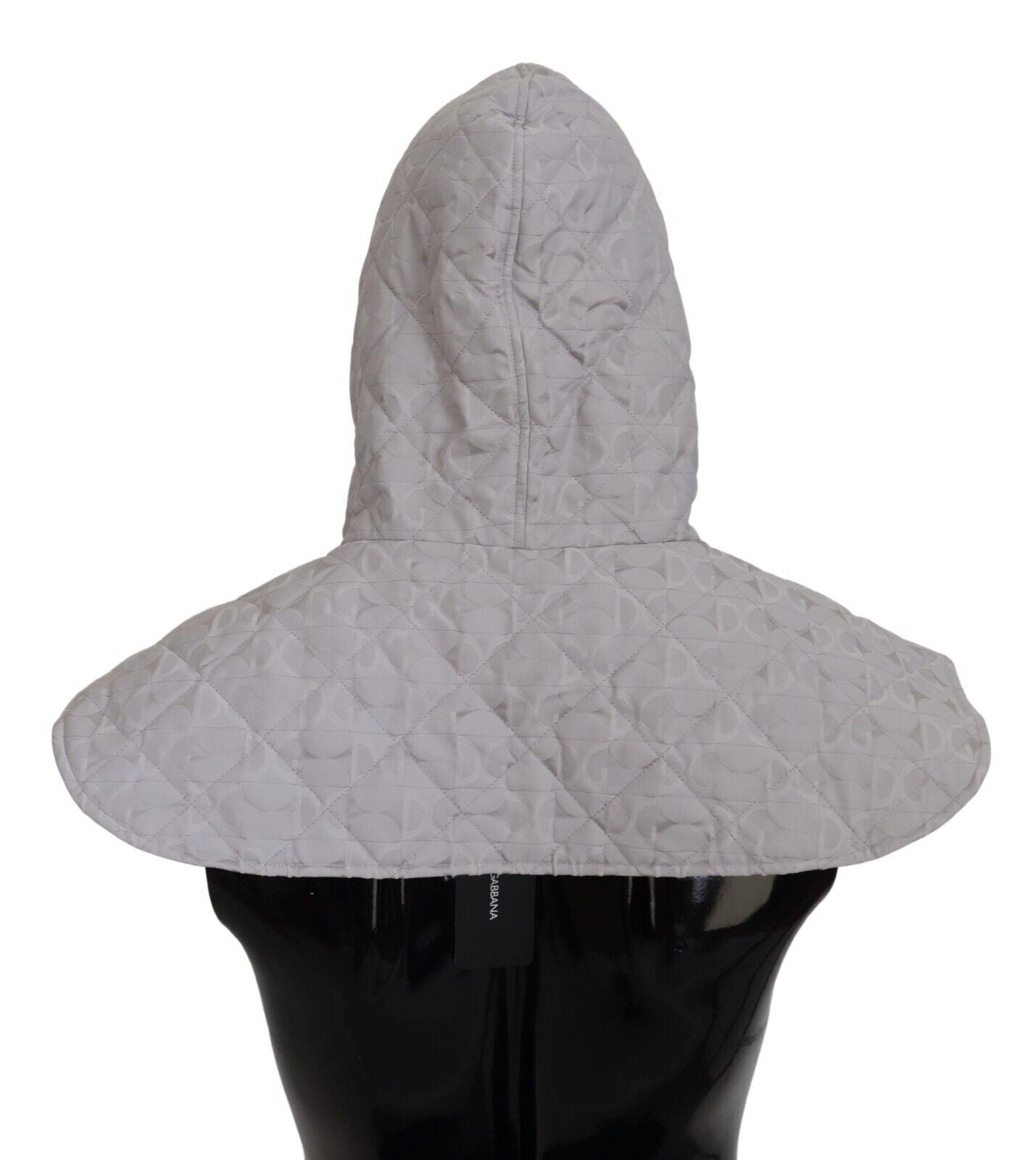 Dolce & Gabbana White Quilted Whole Head Wrap One Size Nylon Hat - Maison Luxe