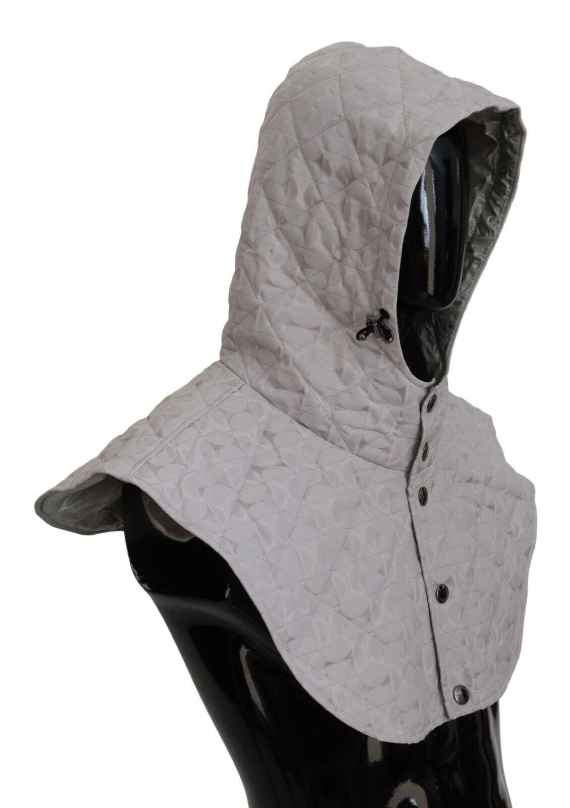 Dolce & Gabbana White Quilted Whole Head Wrap One Size Nylon Hat - Maison Luxe