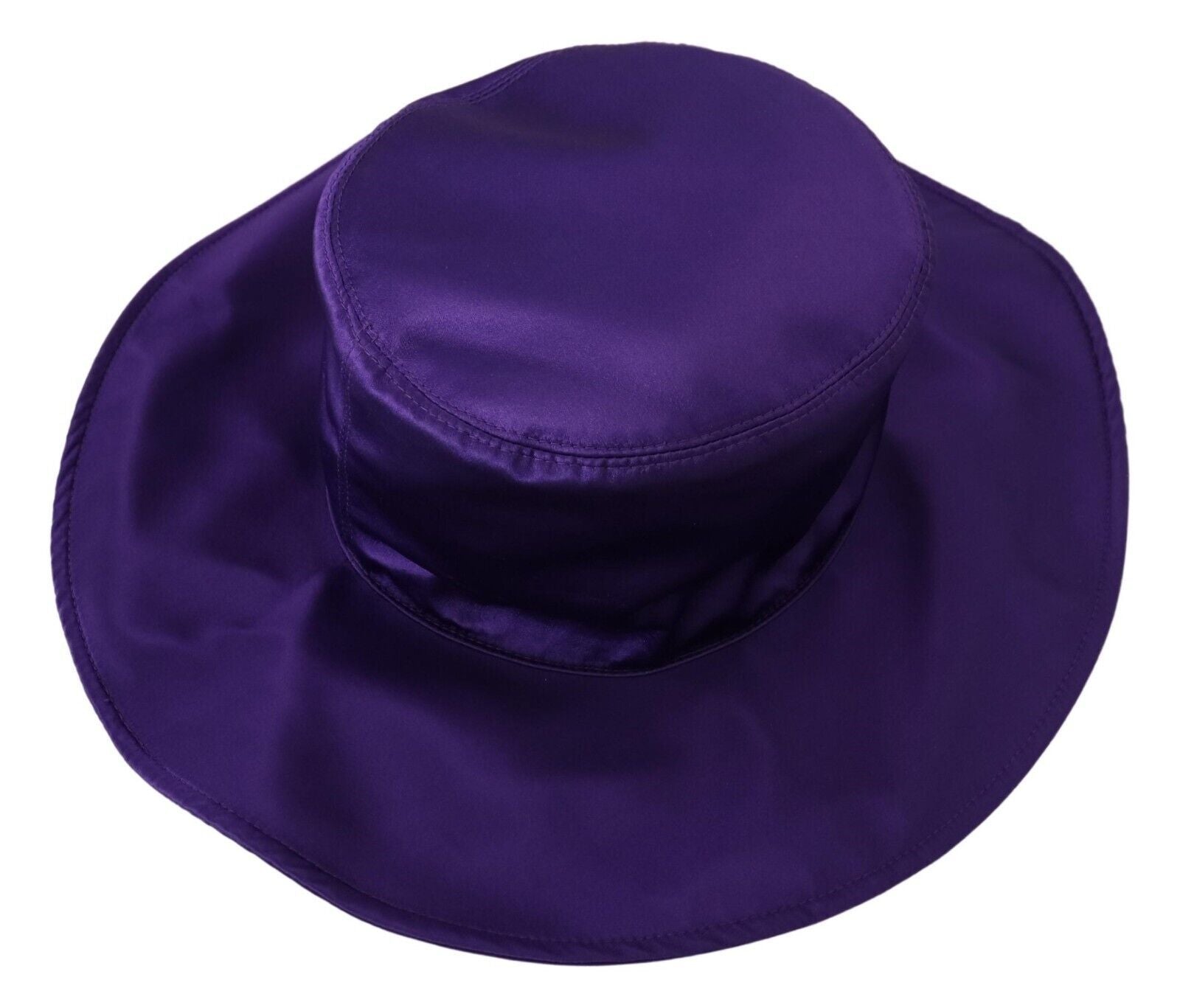 Dolce & Gabbana Purple Silk Stretch Top Hat - Maison Luxe