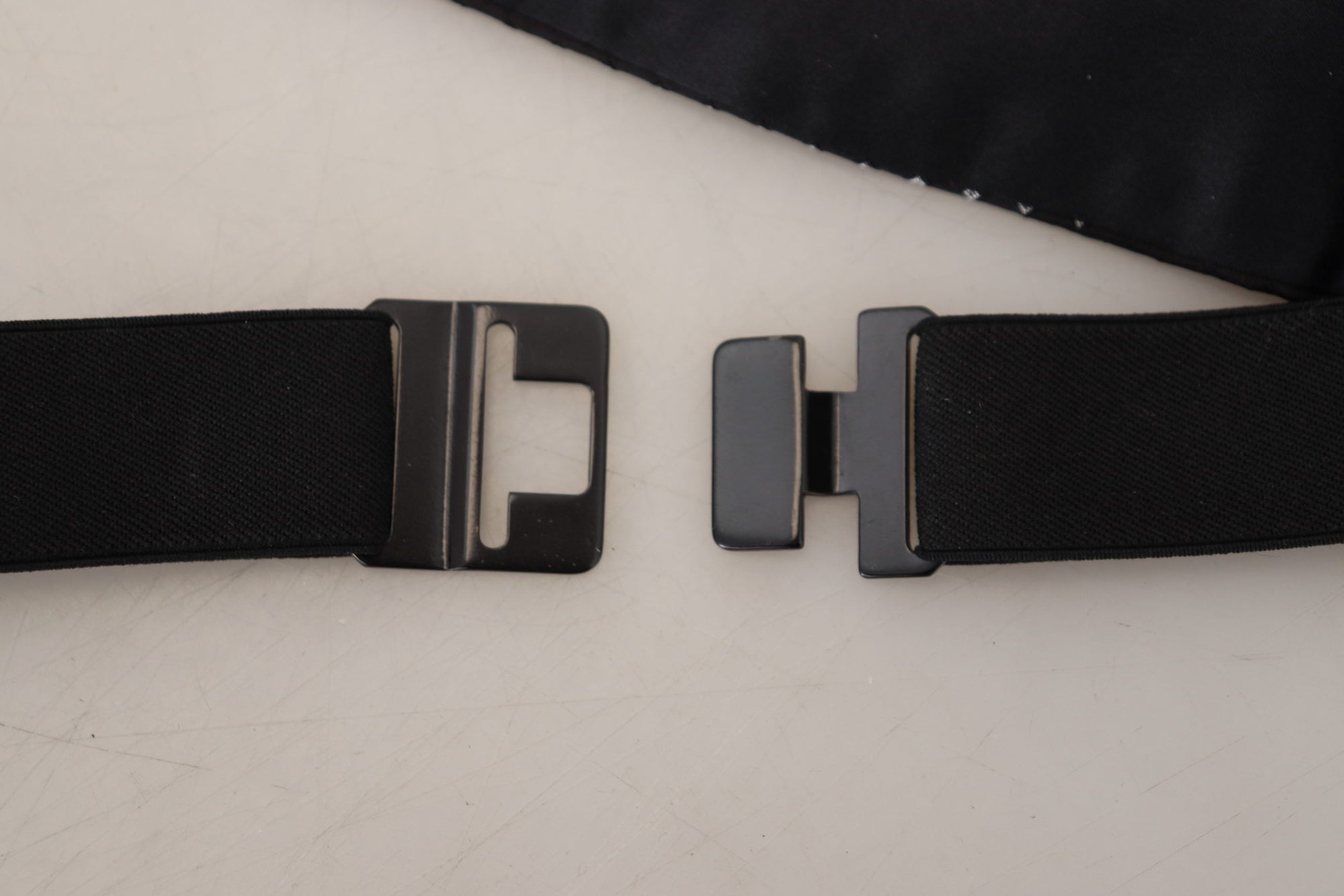 Dolce & Gabbana Black Polka Dot Wide Waist Men Belt Cummerband - Maison Luxe