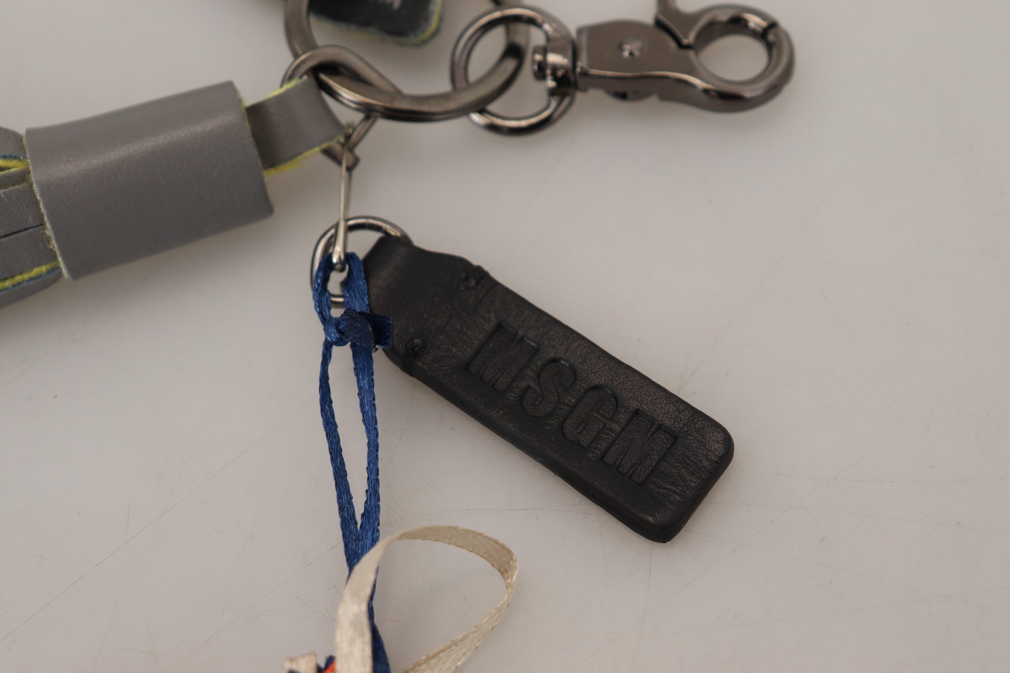 MSGM Multicolor Rocket Ship Silver Tone Metal Keychain - Maison Luxe