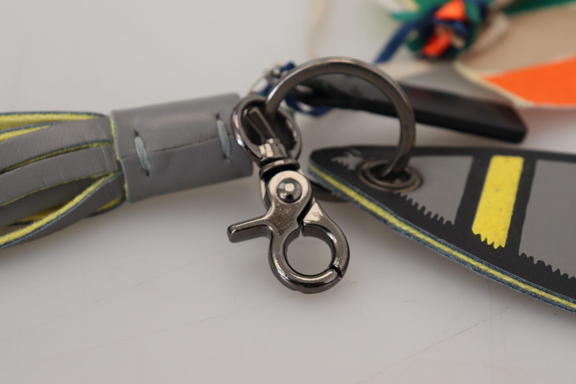 MSGM Multicolor Rocket Ship Silver Tone Metal Keychain - Maison Luxe