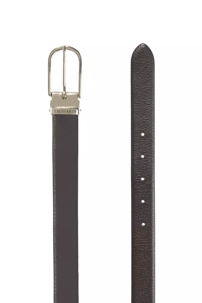 Trussardi Brown Leather Women Belt - Maison Luxe