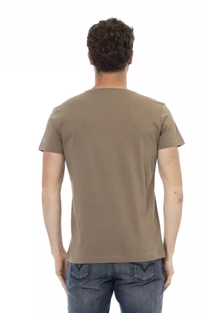 Trussardi Action Brown Cotton Men's T-Shirt