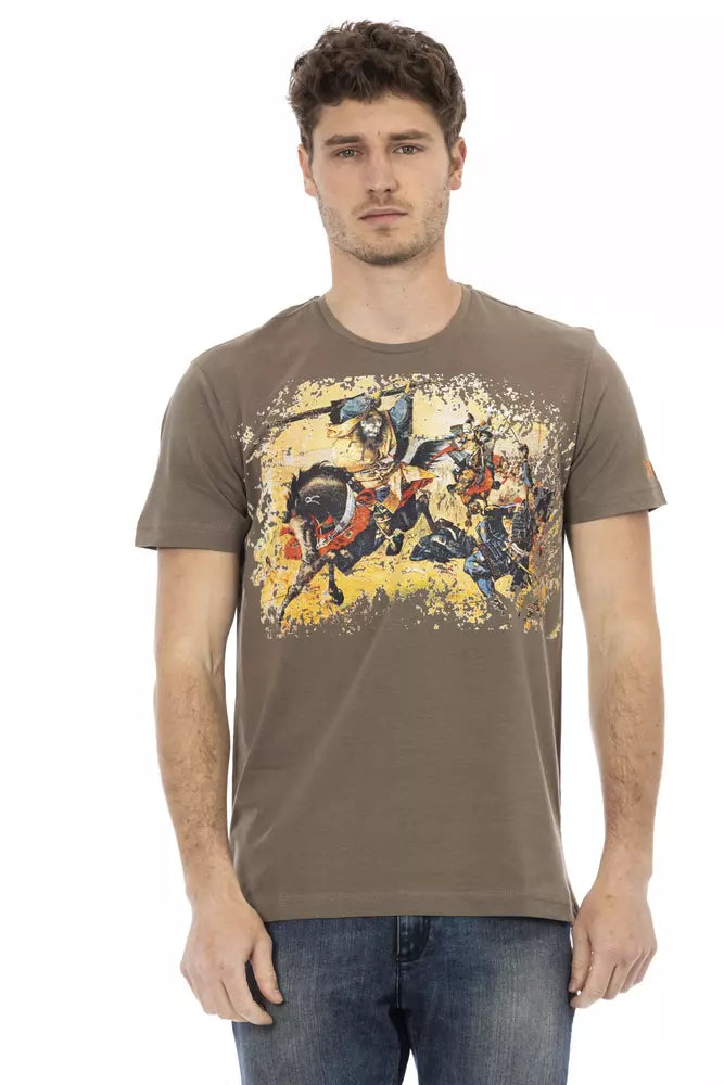 Trussardi Action Brown Cotton Men's T-Shirt