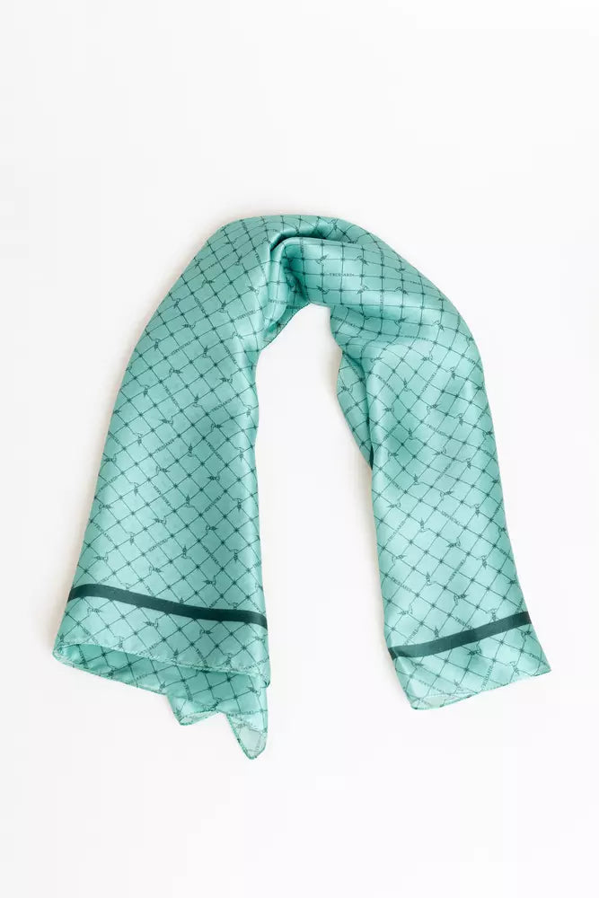 Trussardi Light Blue Silk Women Scarf - Maison Luxe