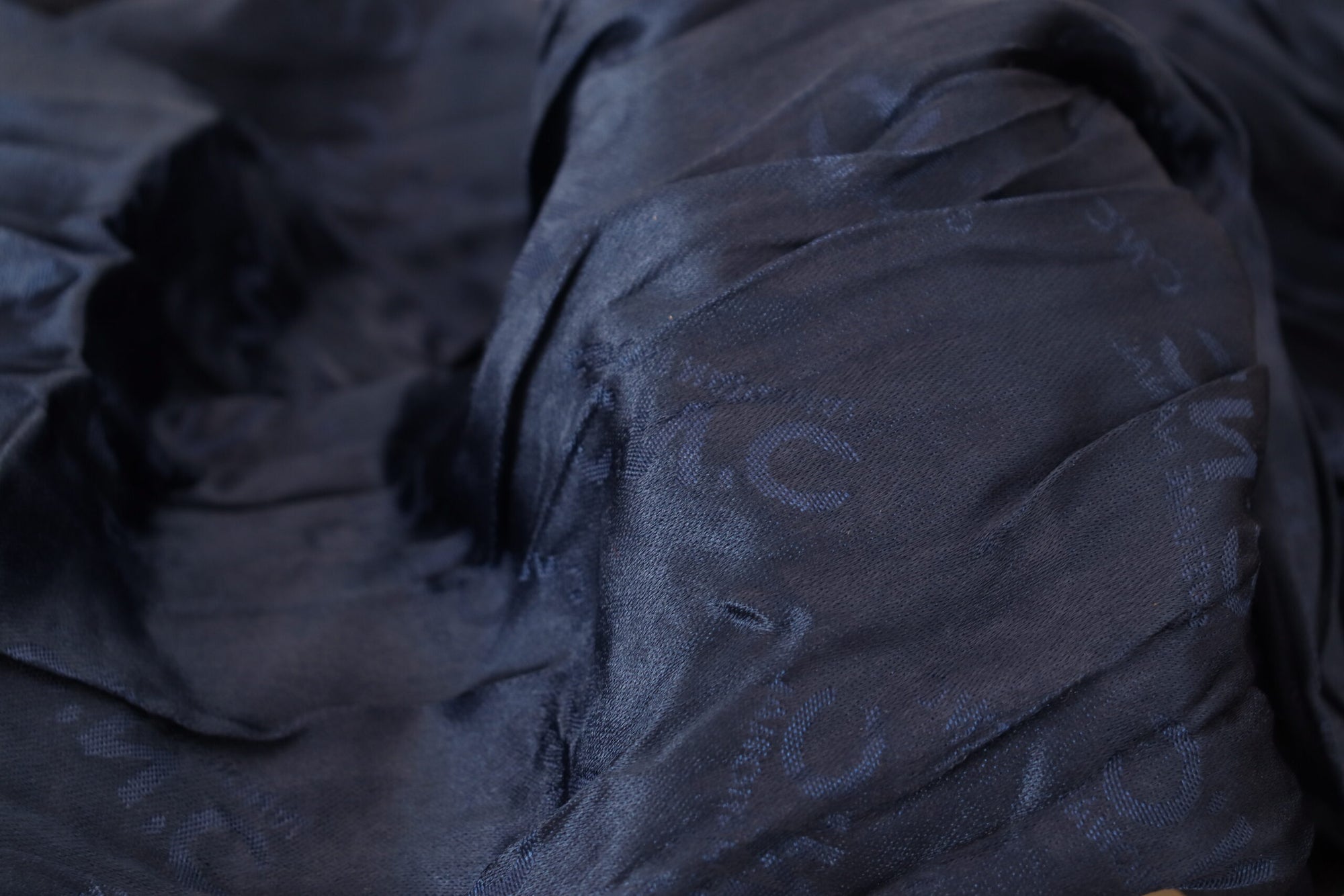 Costume National Blue Silk Shawl Foulard Fringes Scarf - Maison Luxe