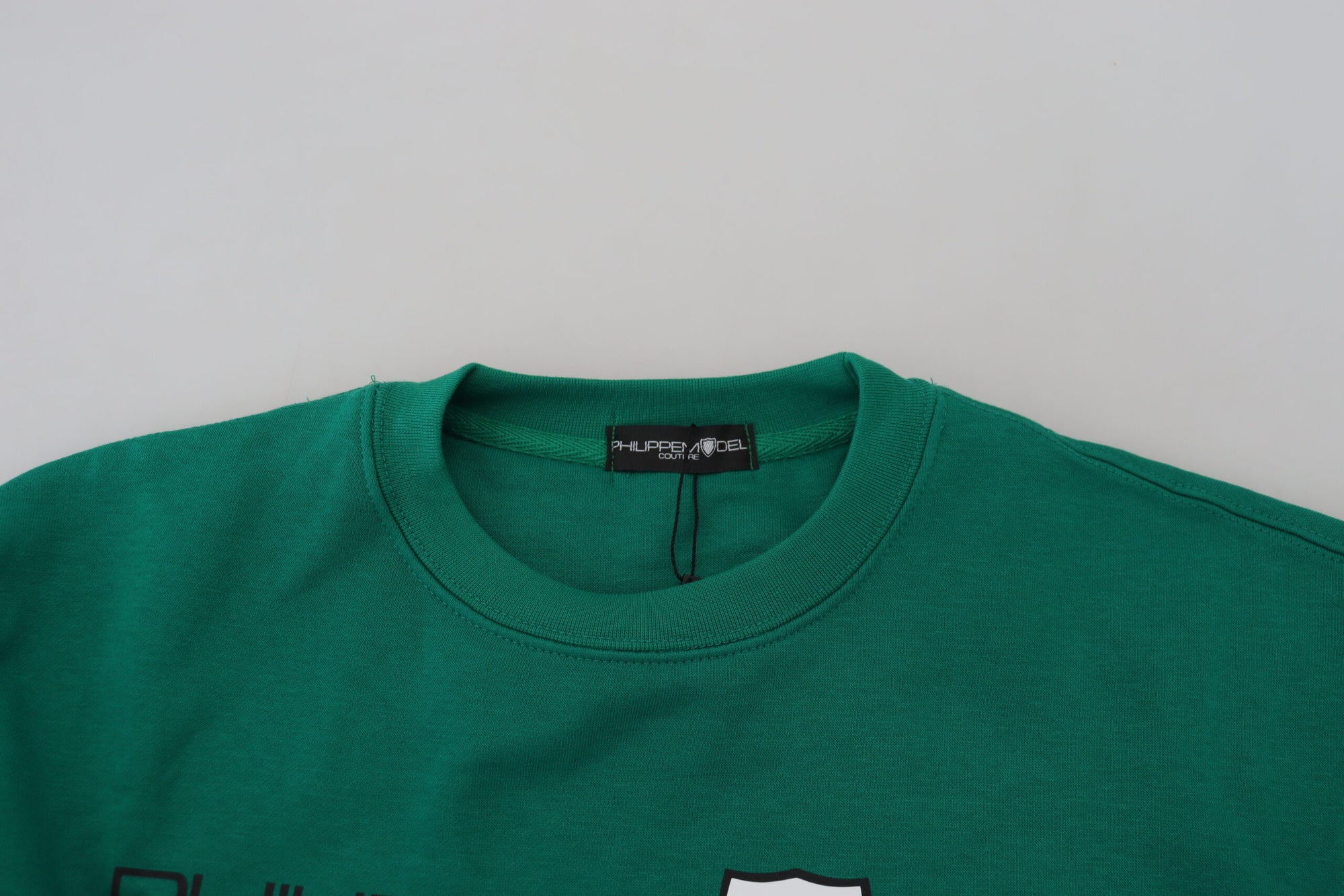 Philippe Model Green Printed Long Sleeves Pullover Sweater