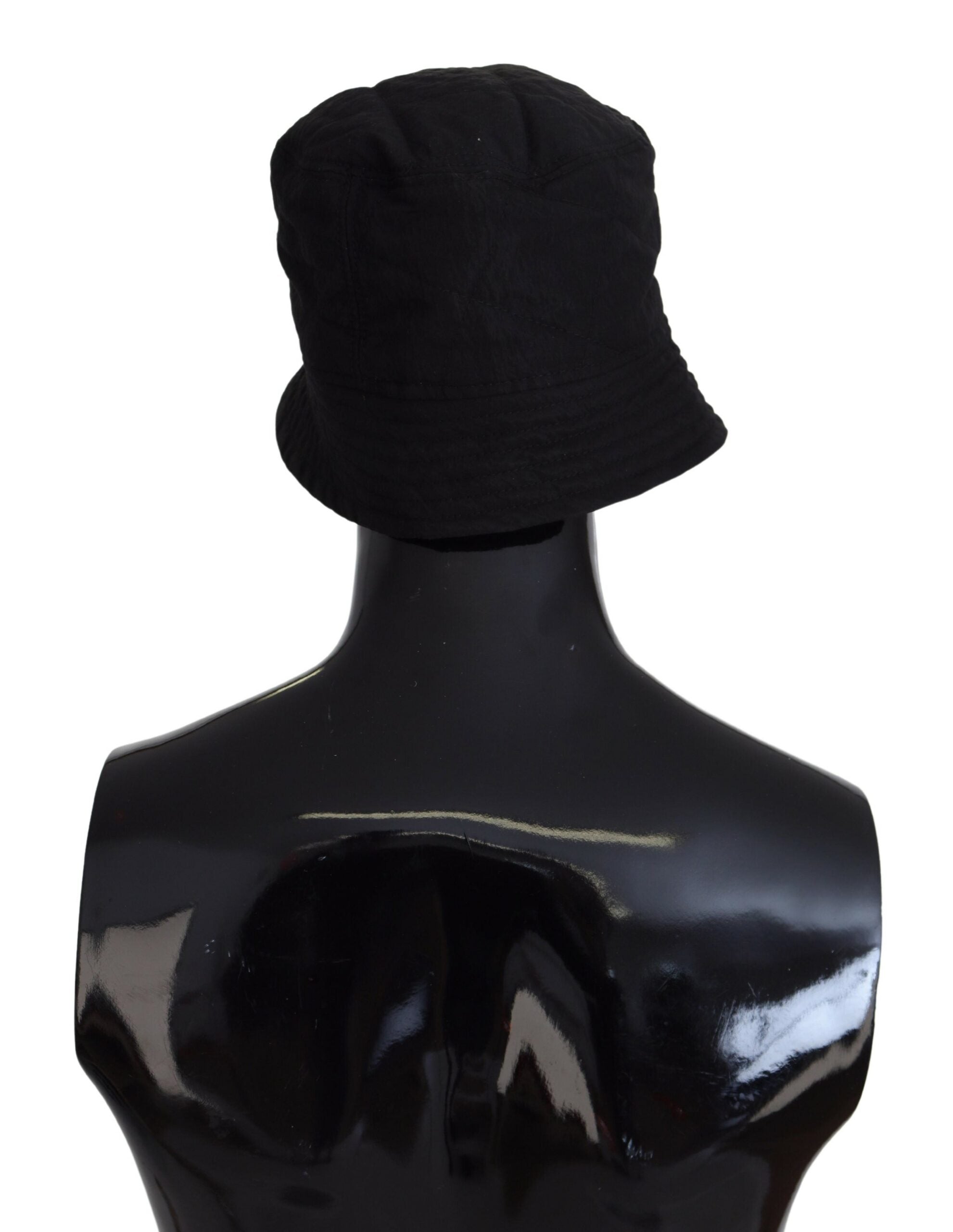 Dolce & Gabbana Black Nylon Women Bucket Cap Hat - Maison Luxe