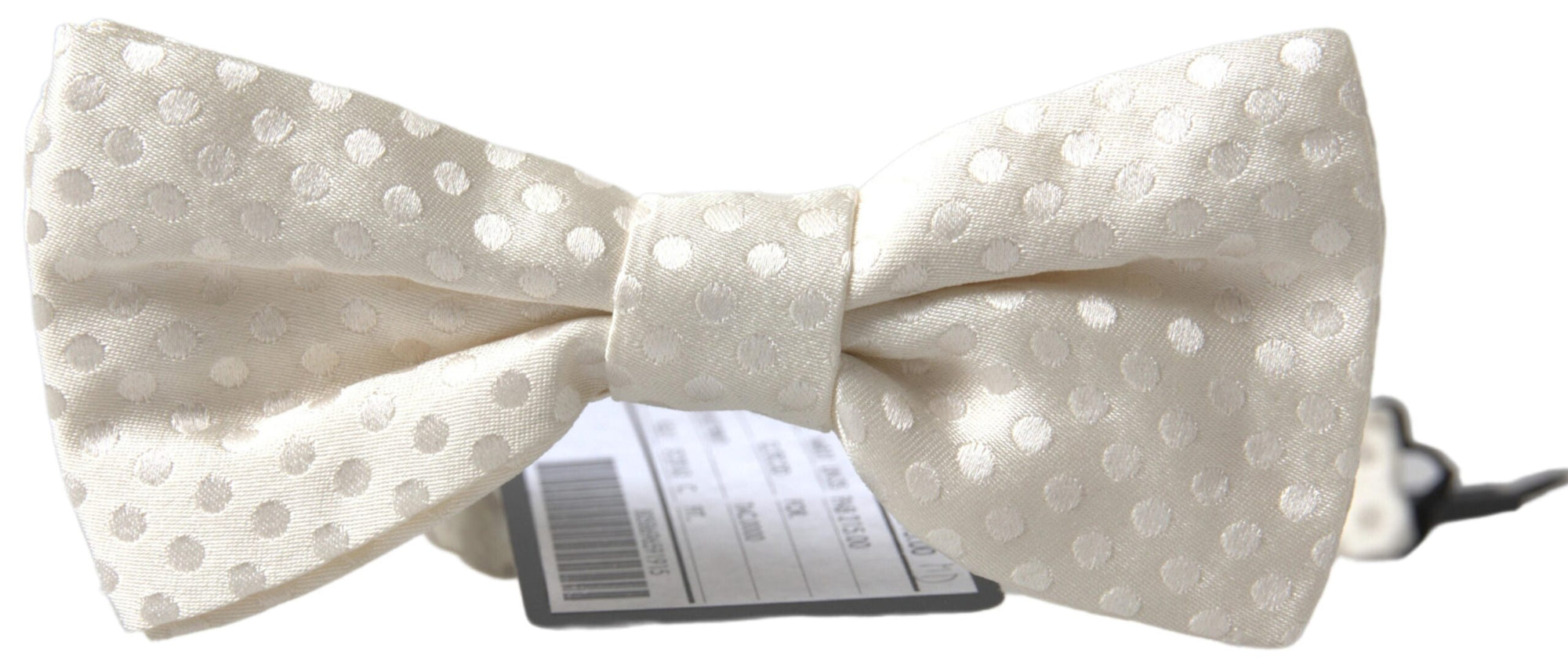 Dolce & Gabbana Ivory Fantasy Pattern Adjustable Neck Papillon Bow Tie - Maison Luxe