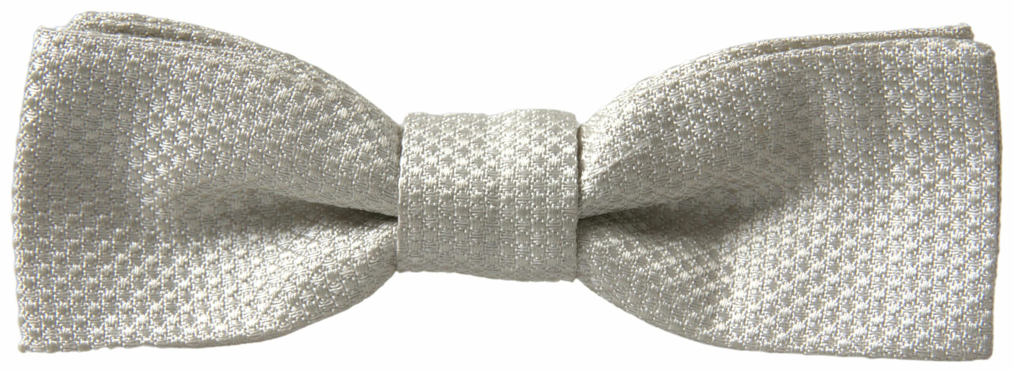 Dolce & Gabbana Ivory Silk Adjustable Neck Papillon Men Bow Tie - Maison Luxe
