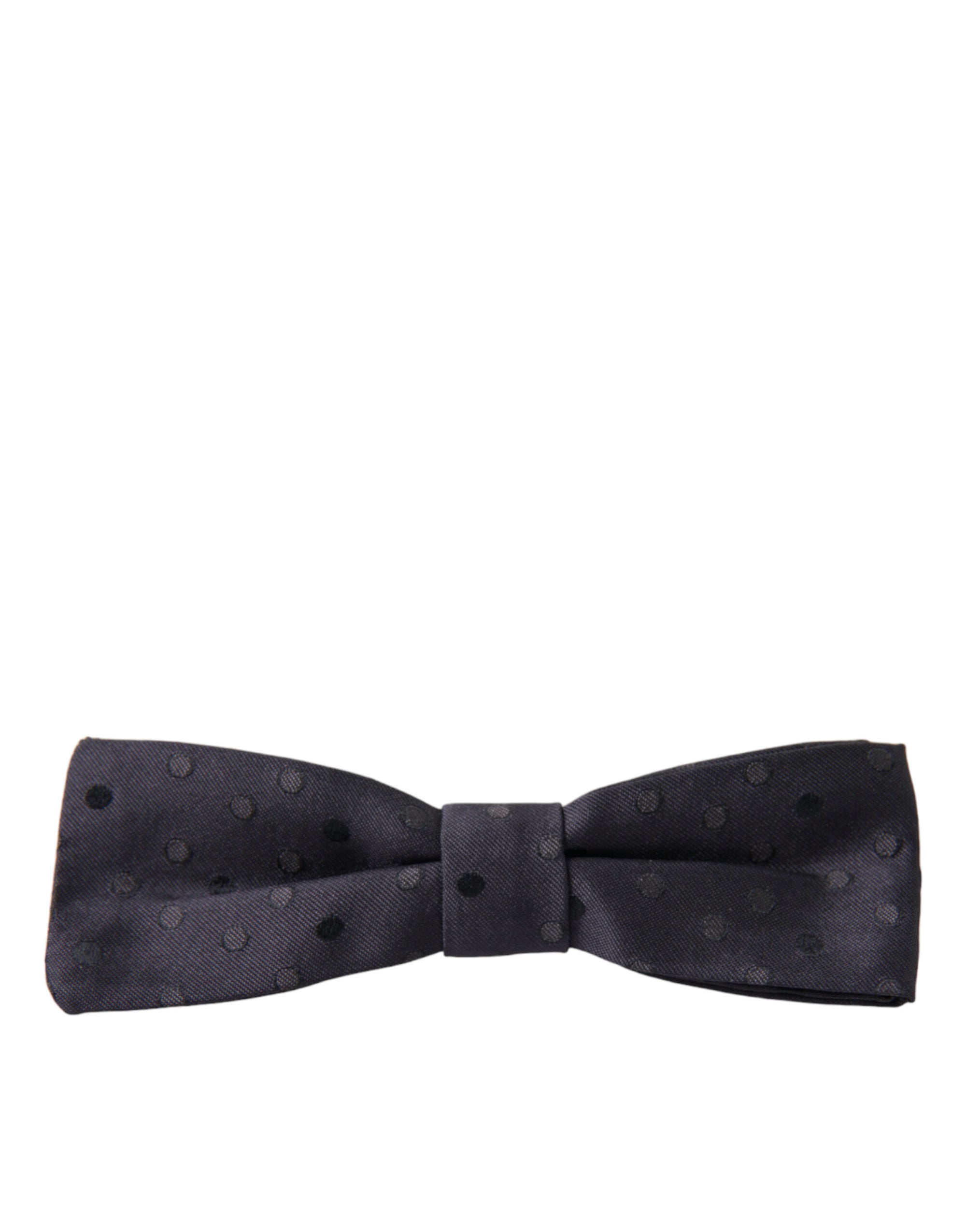 Dolce & Gabbana Blue Polka Dot Silk Adjustable Neck Men Papillon Bow Tie - Maison Luxe