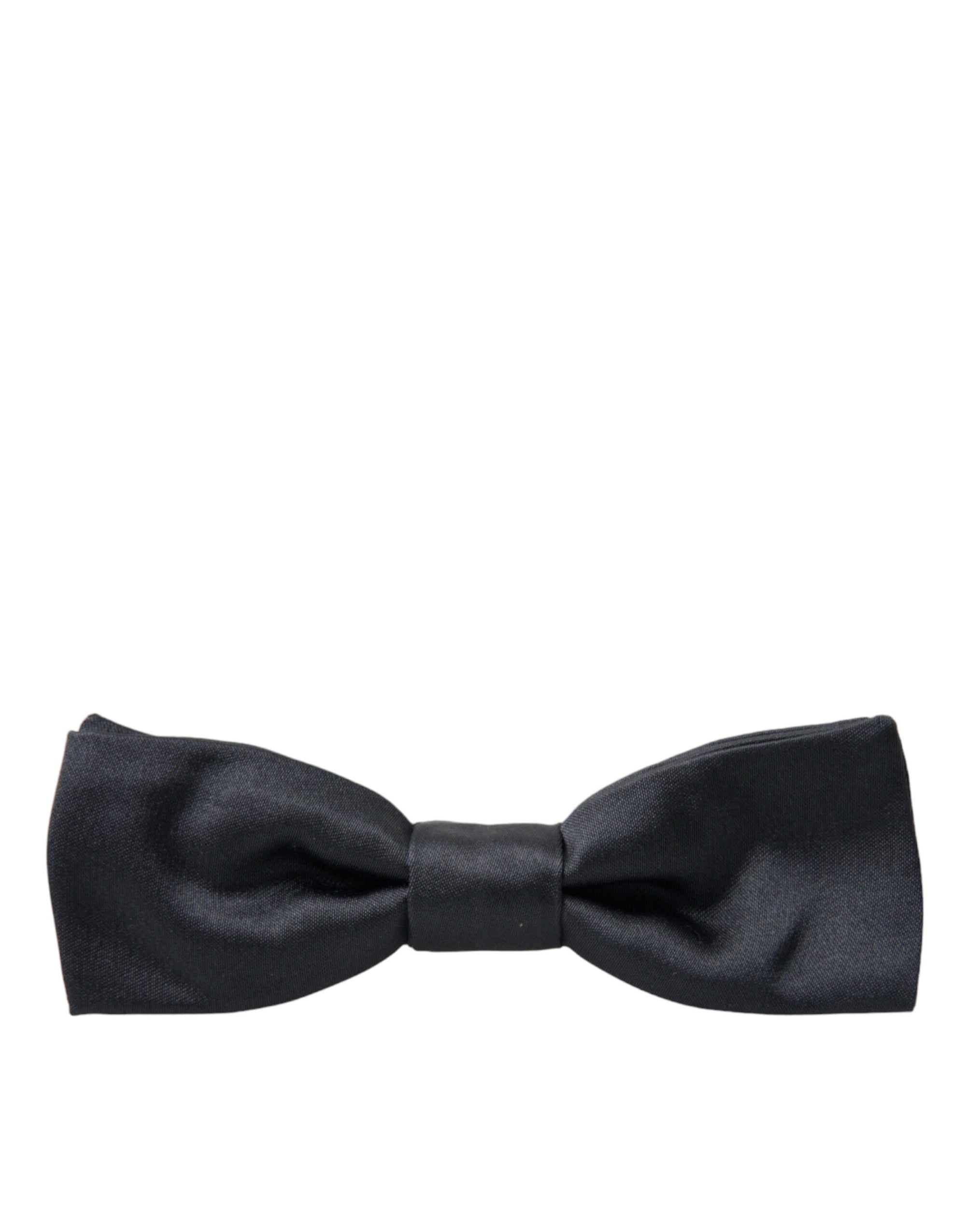 Dolce & Gabbana Dark Gray Silk Adjustable Neck Men Papillon Bow Tie - Maison Luxe