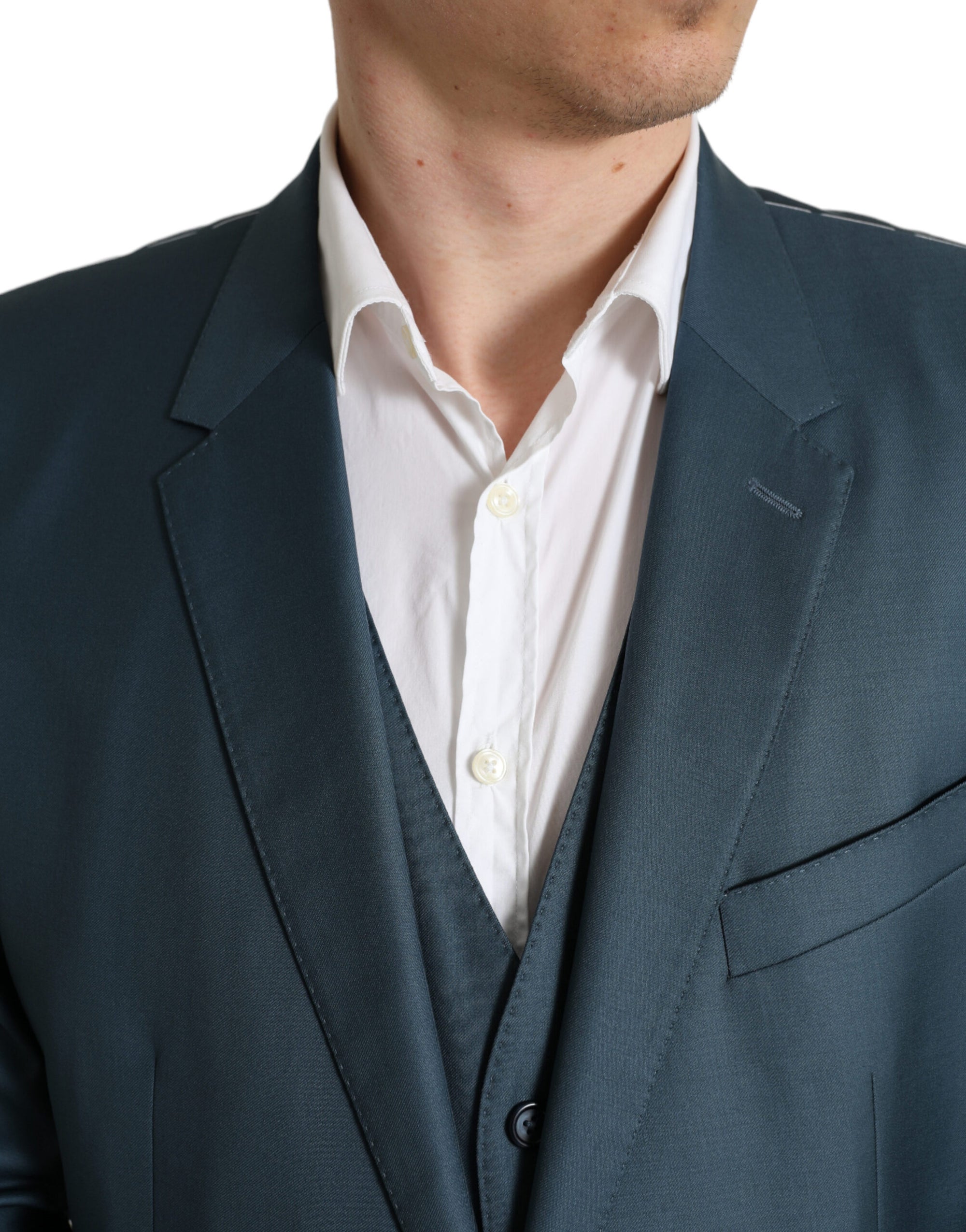 Dolce & Gabbana Green Single Breasted 2 Piece MARTINI Suit