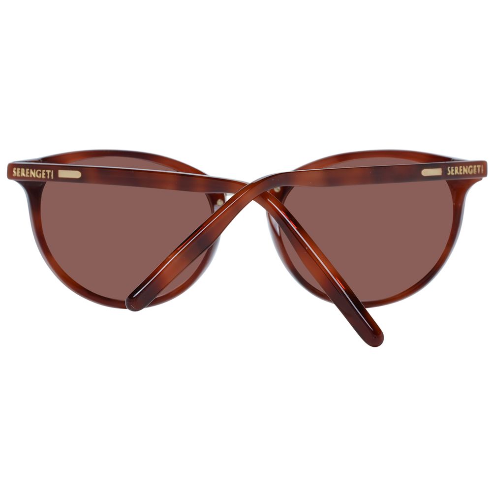 Serengeti Brown Acetate & Metal Sunglasses