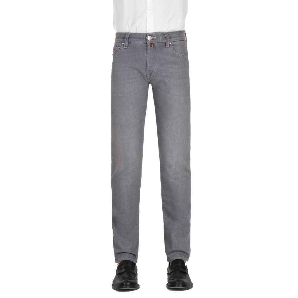 Tramarossa Gray Cotton Men Jeans