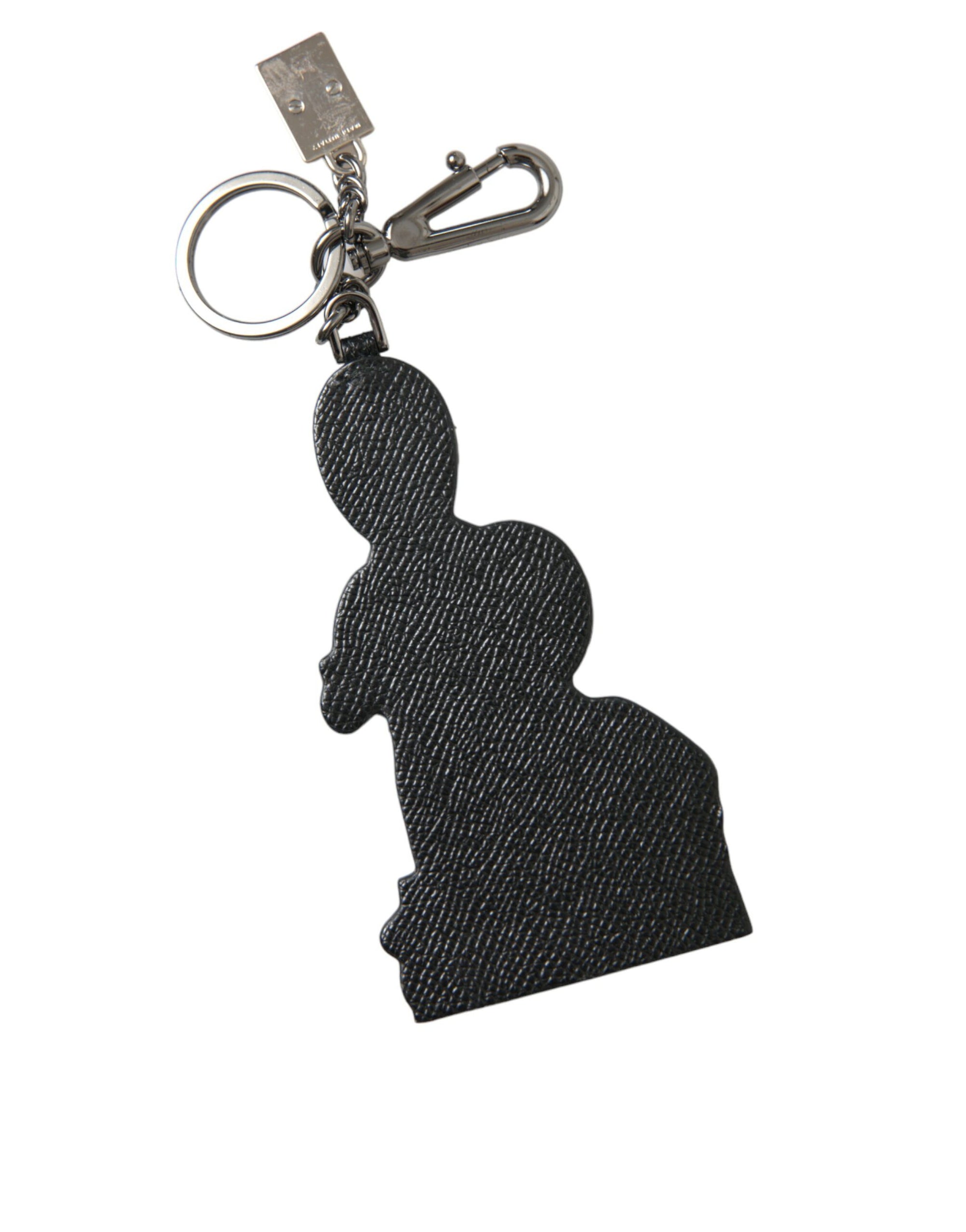 Dolce & Gabbana Leather Dominico Stefano #DGFAMILY Logo Badge Keychain - Maison Luxe